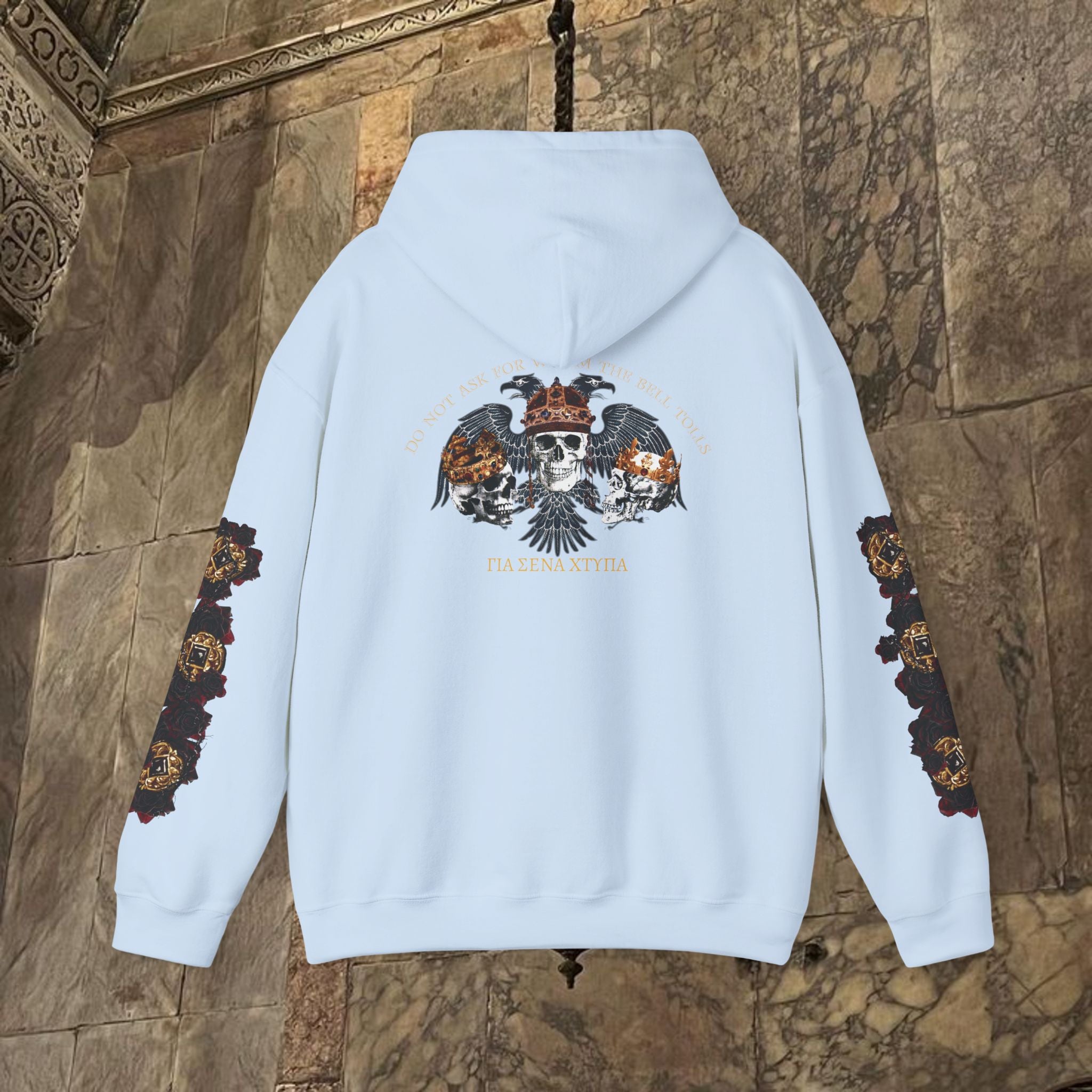 The Kings Fate Byzantine Inspired Graphic Hoodie Back Version