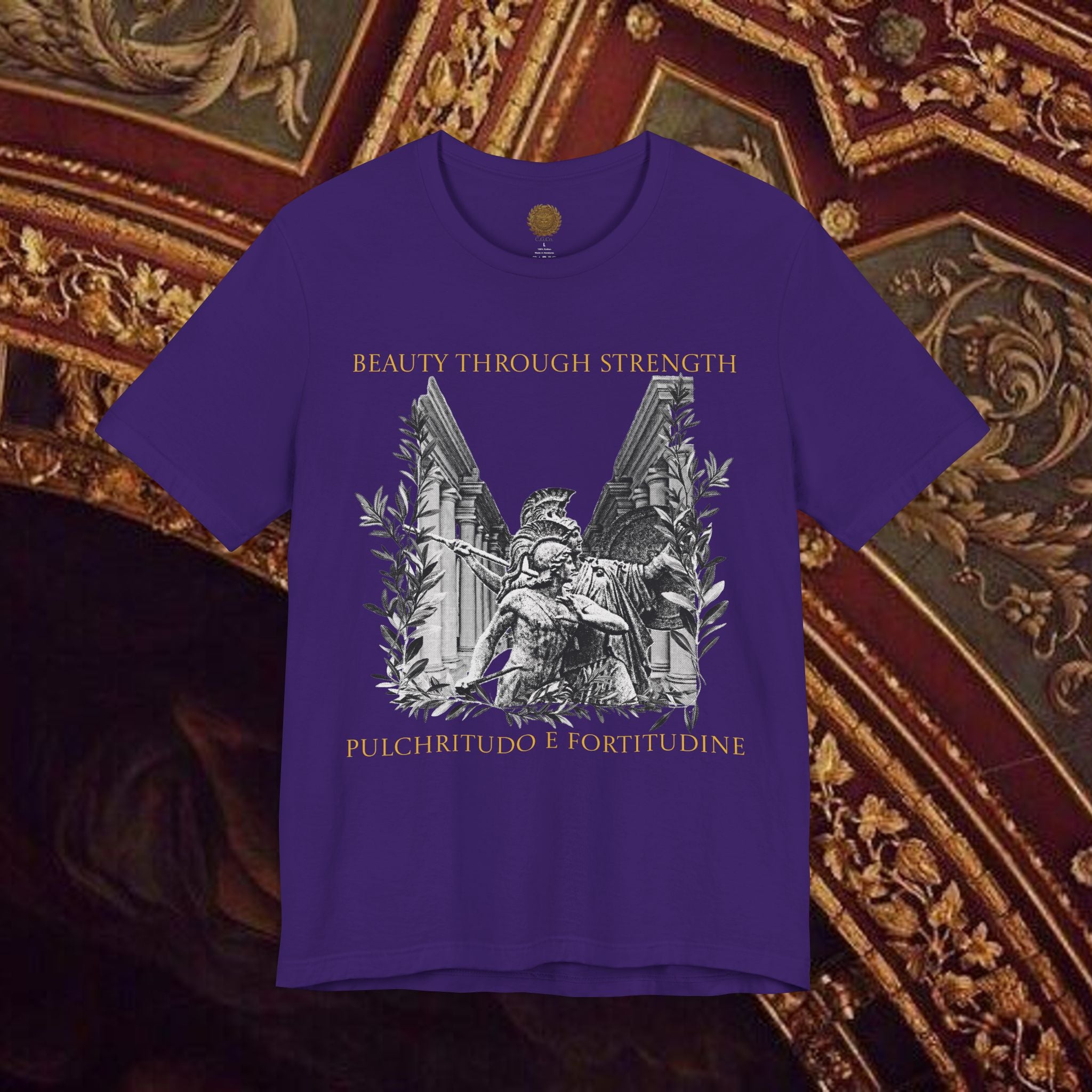 The Goddess's Protection Classically-Inspired Cotton Graphic T Shirt