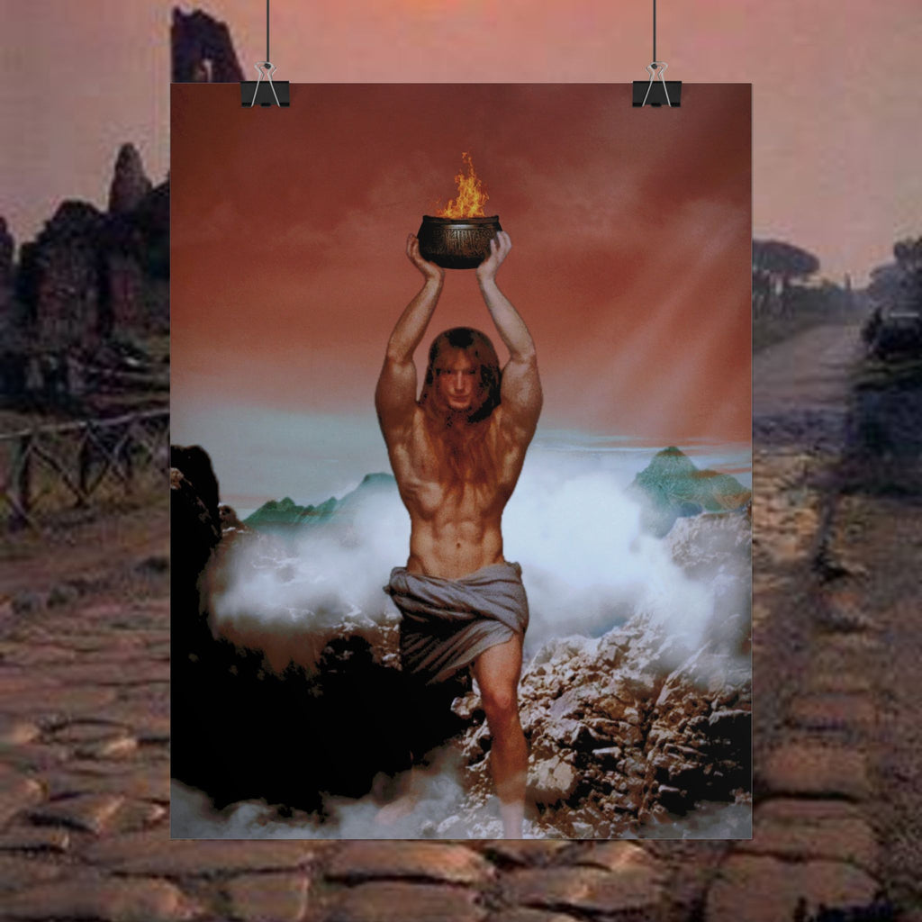 The Flame of Prometheus Classical Mythology Inspired Prints