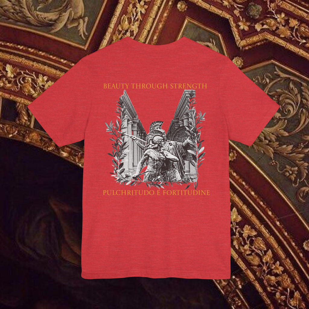 The Goddess's Protection Classically-Inspired Cotton Graphic T Shirt Back Version