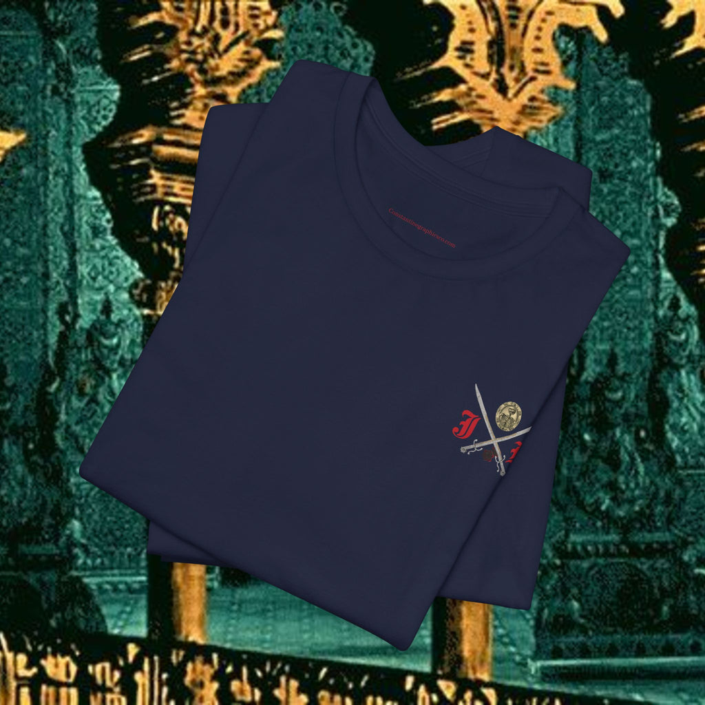 Mythic Vitalism, Sanguis Christianus Vetus Exploration and Adventure Inspired Graphic T Shirt Back Version