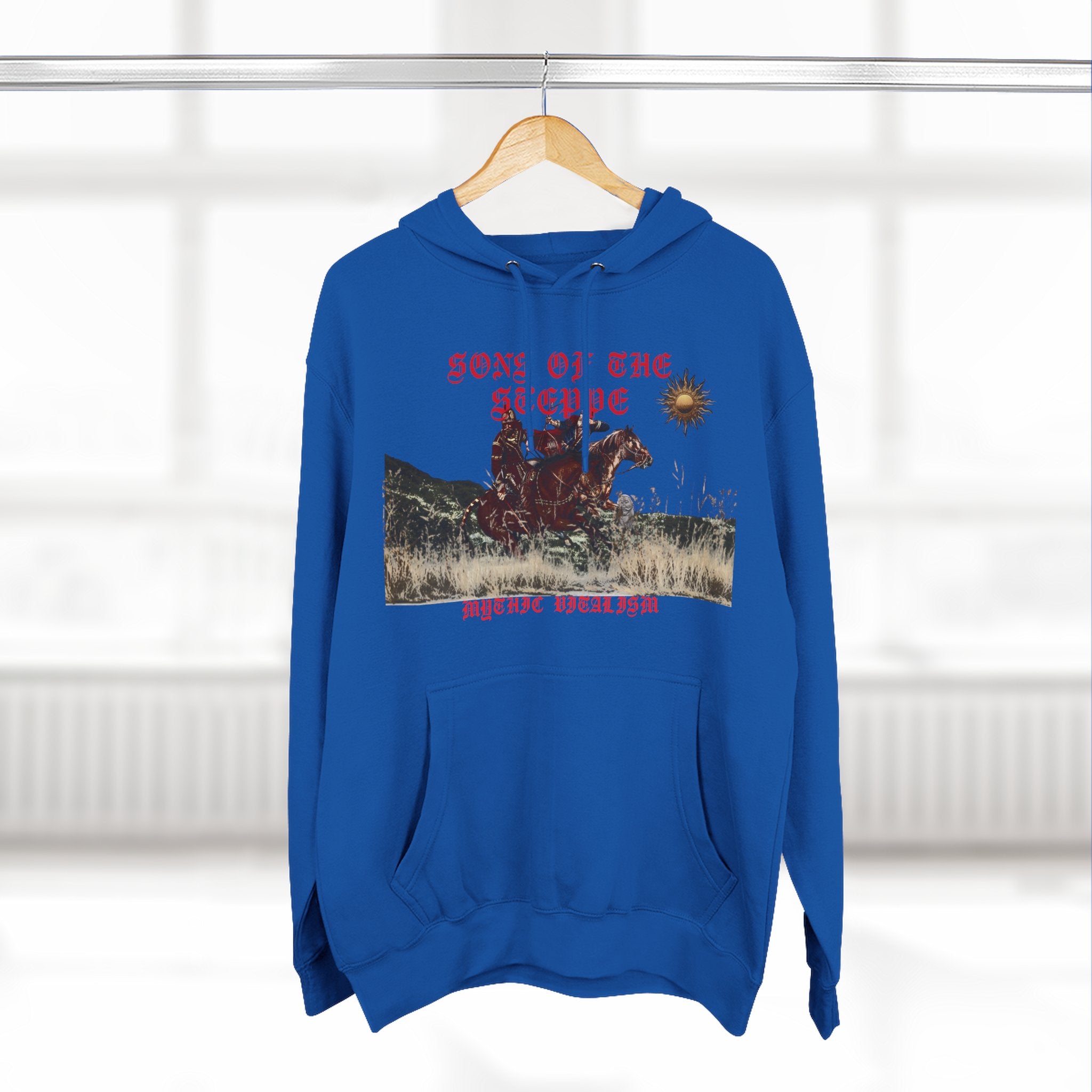 Son of the Steppe Fleece Medieval Graphic Hoodie