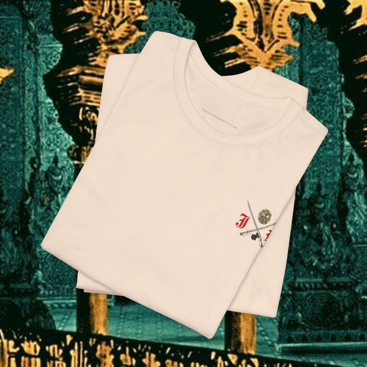 Mythic Vitalism, Sanguis Christianus Vetus Exploration and Adventure Inspired Graphic T Shirt Back Version