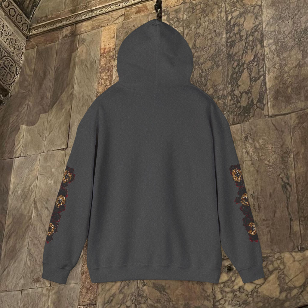 The Kings Fate Byzantine Inspired Graphic Hoodie Front Version