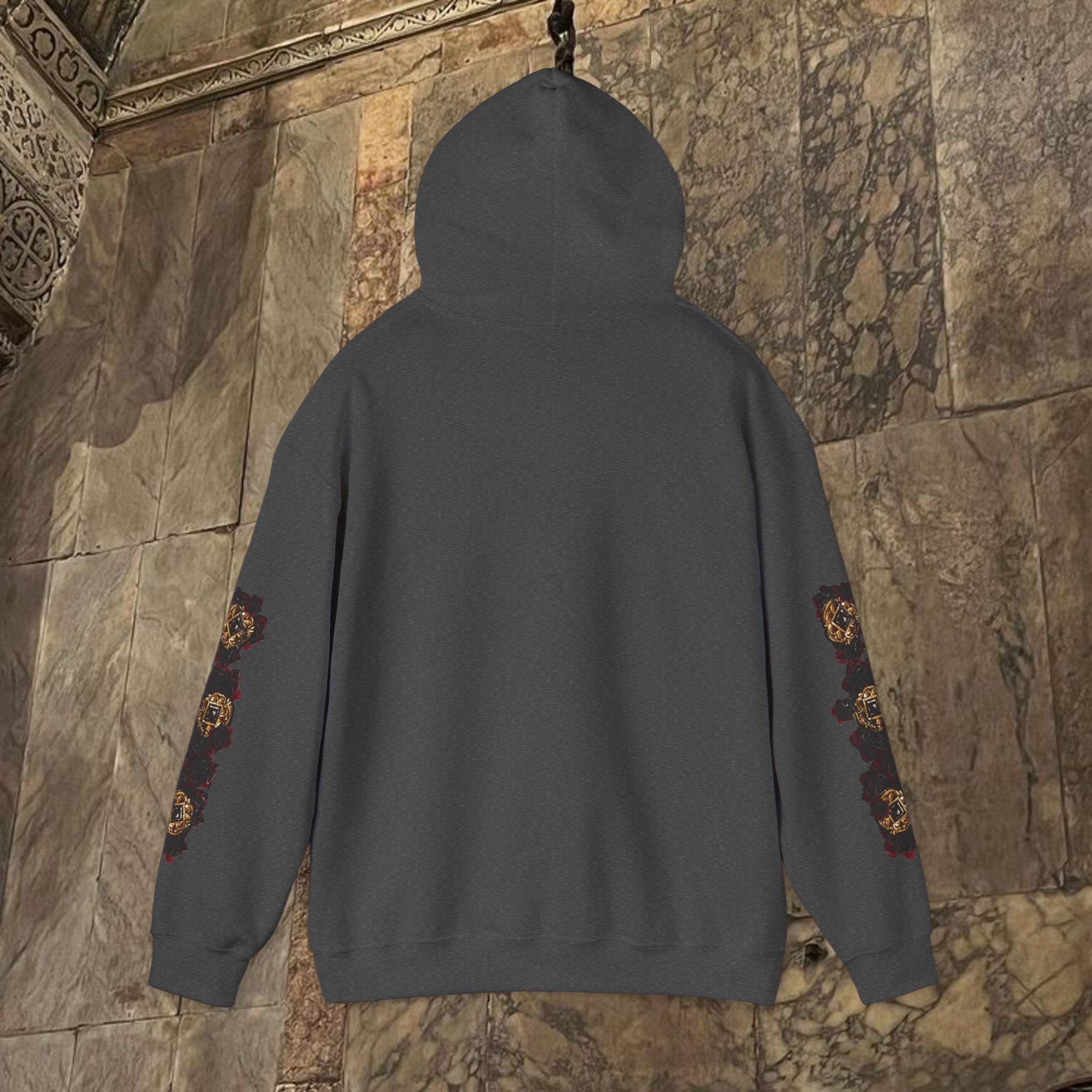 The Kings Fate Byzantine Inspired Graphic Hoodie Front Version