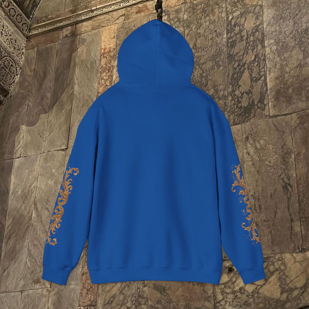 Byzantine Manuscript Art Hoodie - Orthodox Icon Design