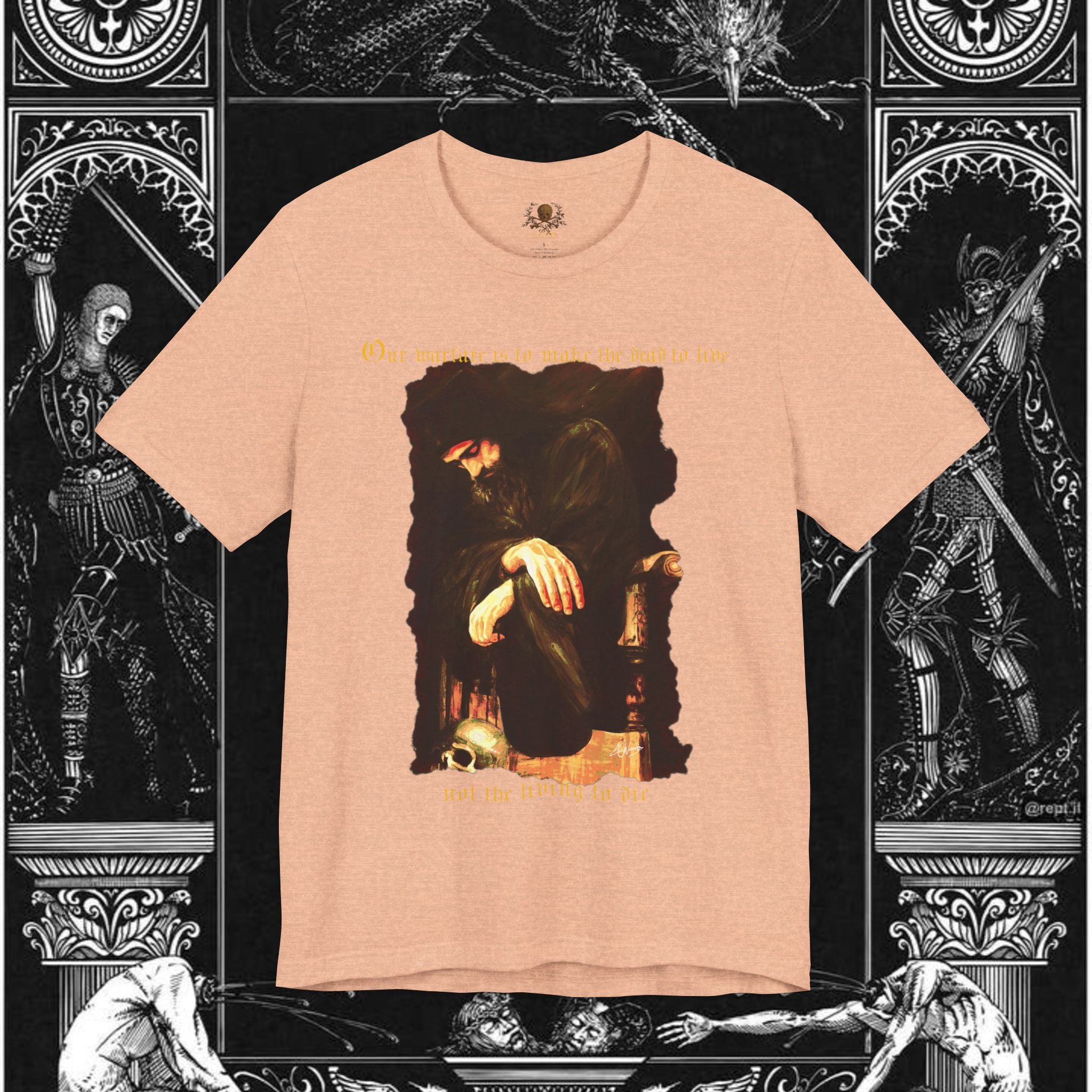 Man's Memento Medieval Fantasy Graphic T Shirt