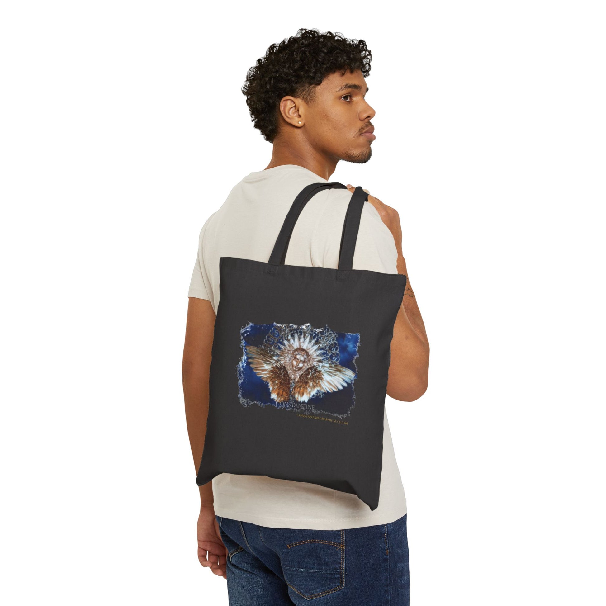 As Above So Below tote canvas eco friendly bag.