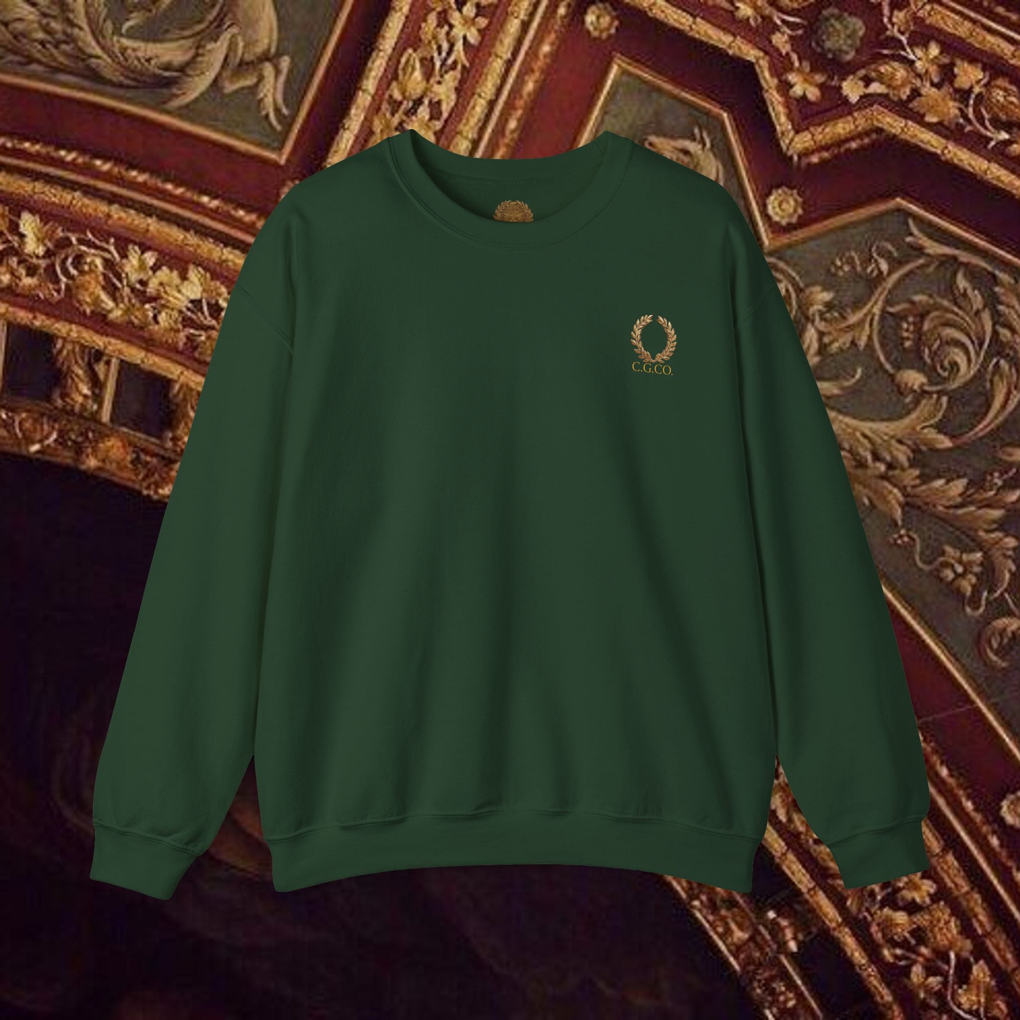 The Goddess's Protection Classically-Inspired Cotton Graphic Sweatshirt Back Version