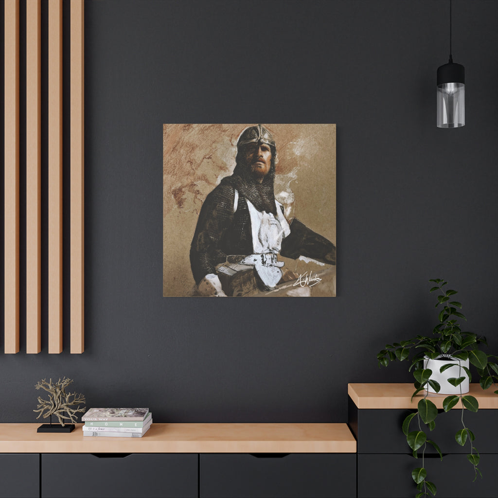 The Knight's Rest Medieval Fantasy Canvas