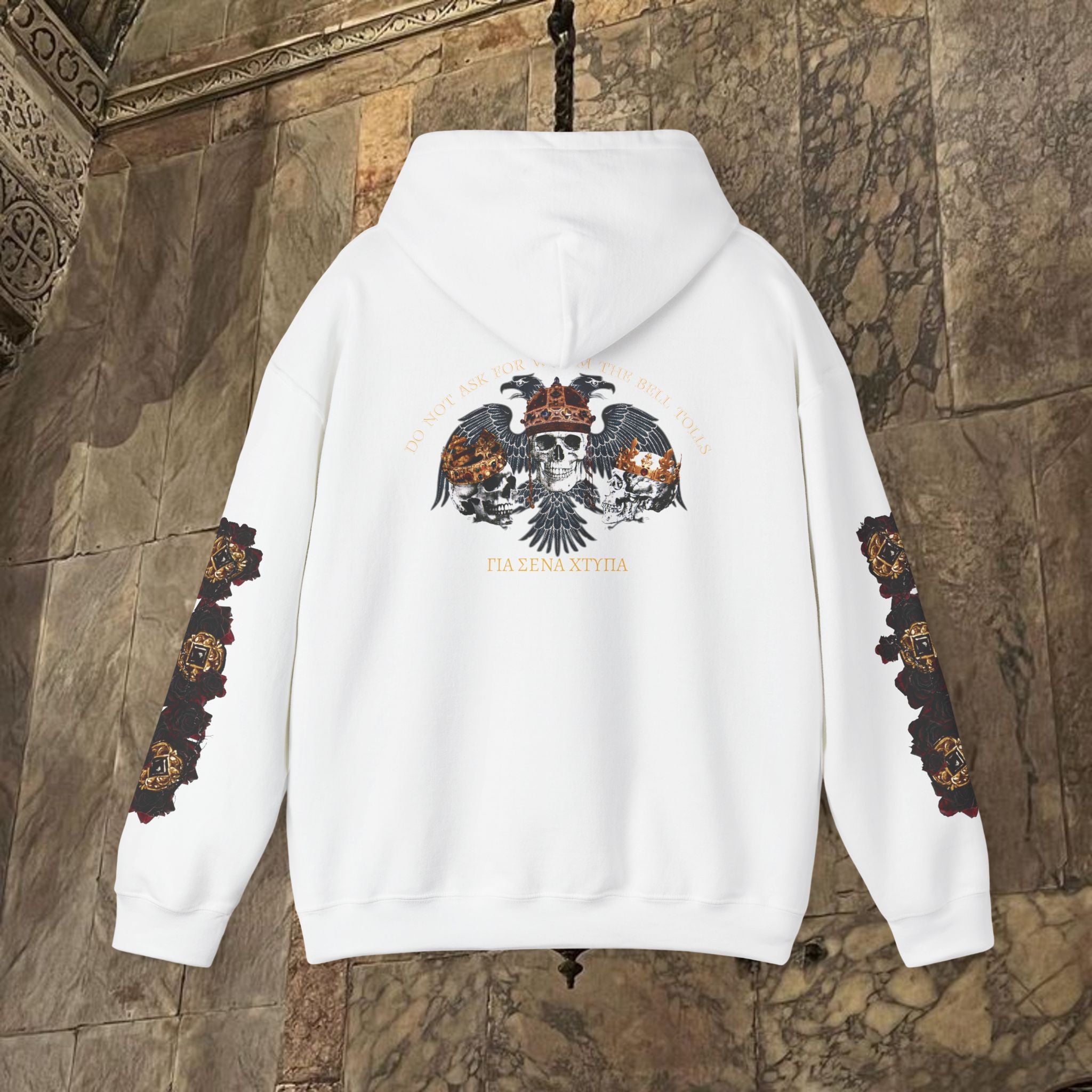 The Kings Fate Byzantine Inspired Graphic Hoodie Back Version