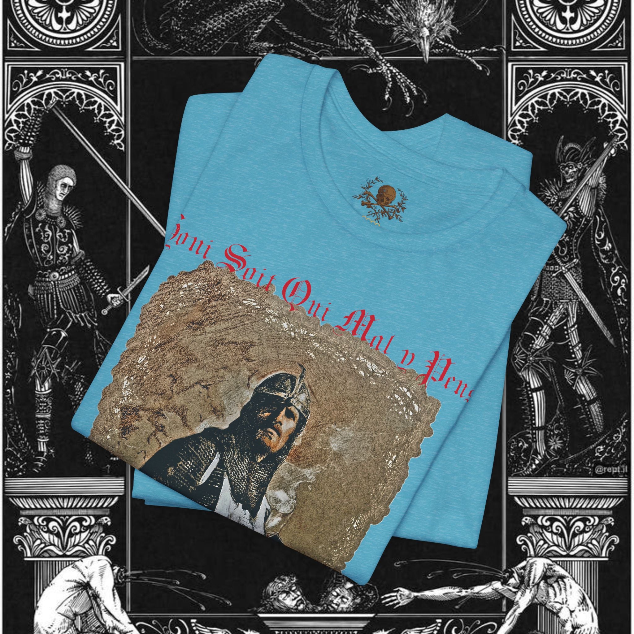 The Knight's Rest Medieval Fantasy Graphic T Shirt