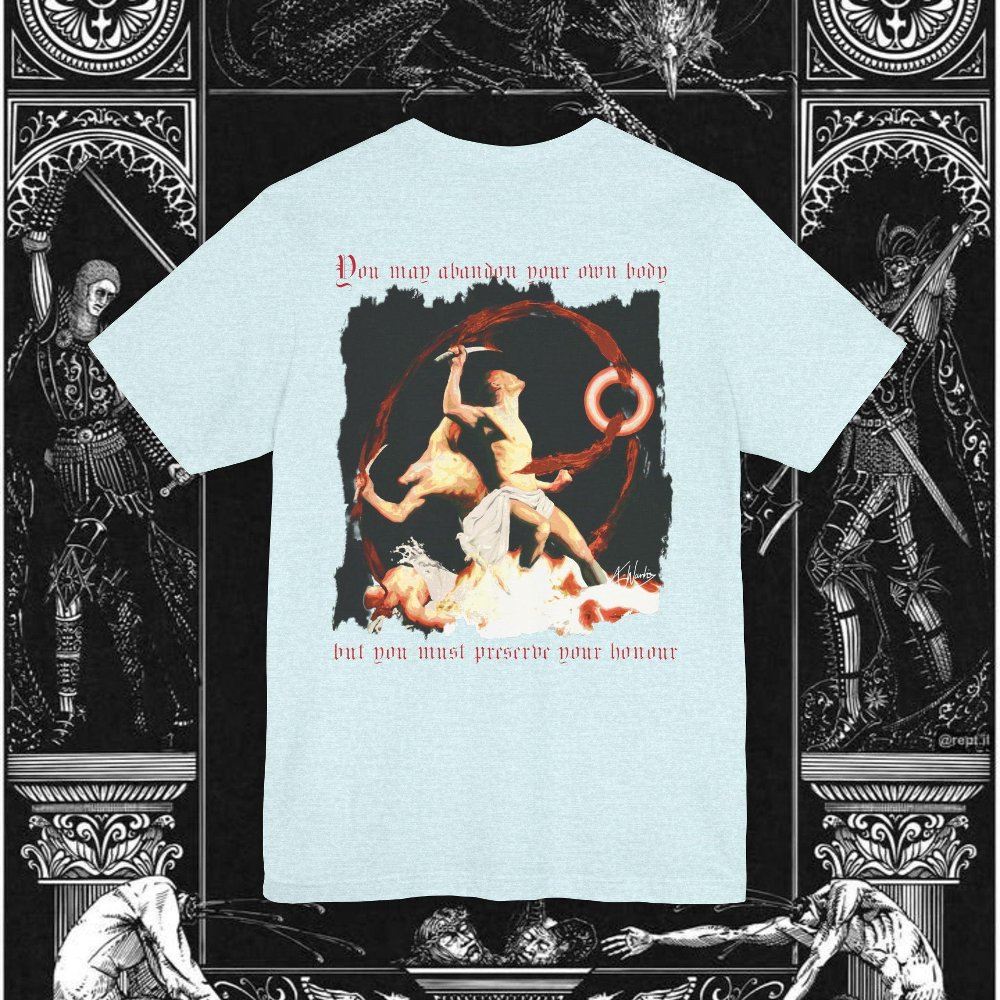 The Samurai's Vengeance Medieval Fantasy Graphic Shirt