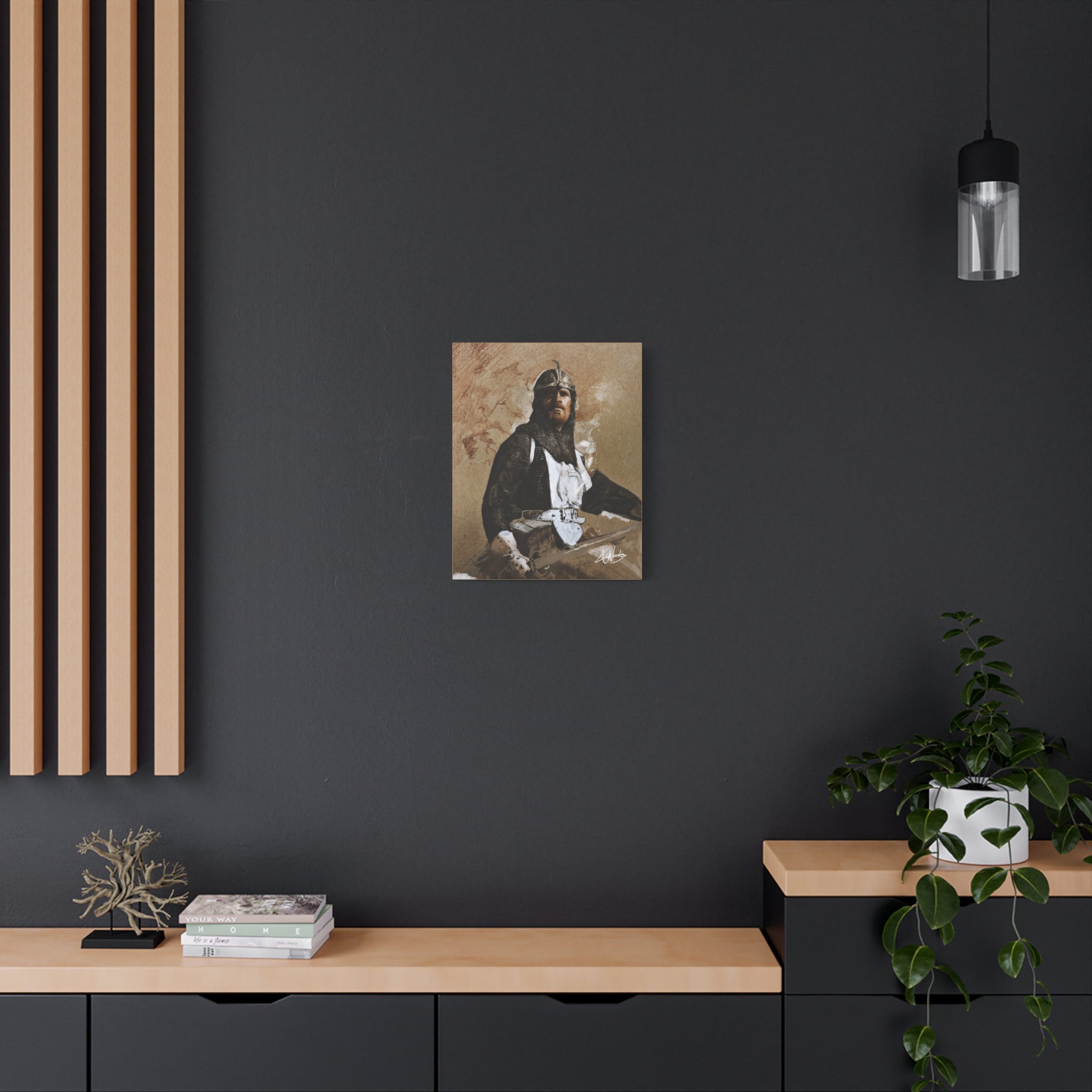 The Knight's Rest Medieval Fantasy Canvas
