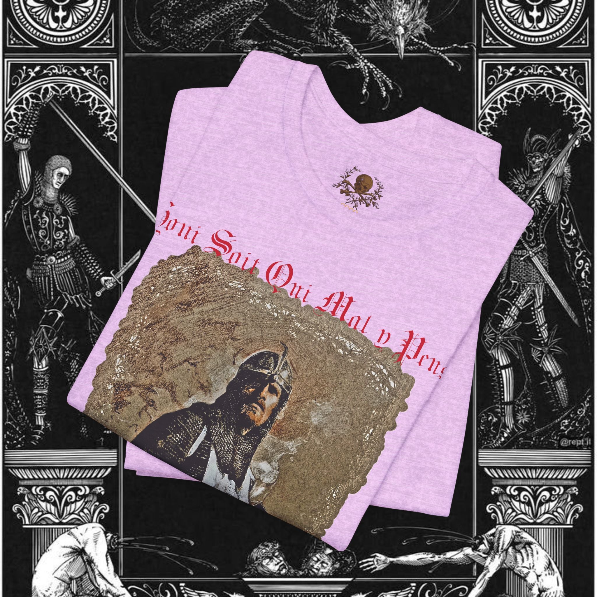 The Knight's Rest Medieval Fantasy Graphic T Shirt