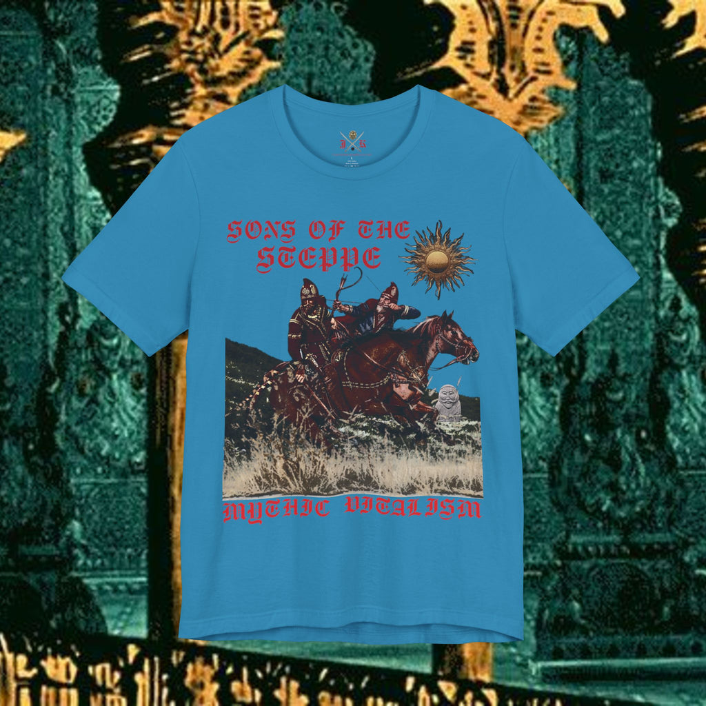 Sons of the Steppe Graphic Tee Mythical Medieval Fantasy Inspired Graphic T Shirt Front Version