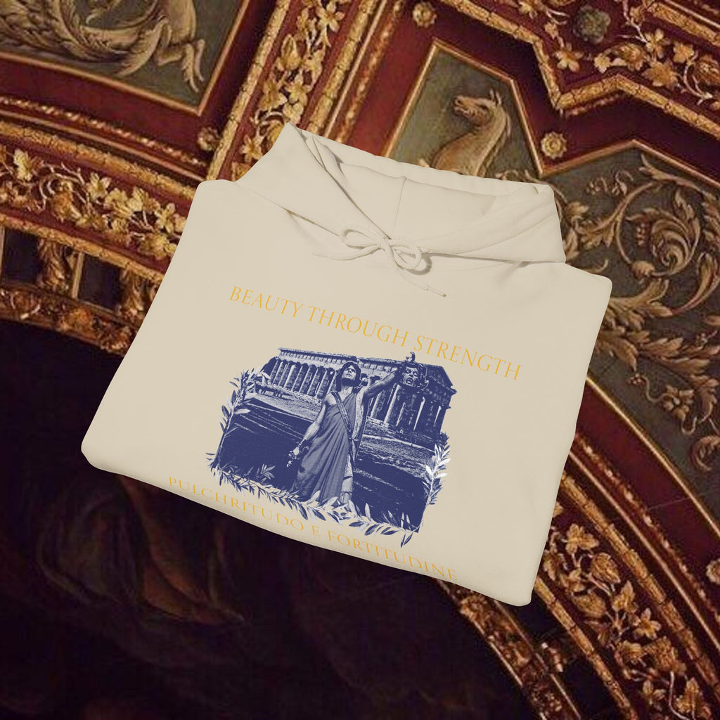 The Hero's Victory Classically-Themed Cotton Graphic Hoodie