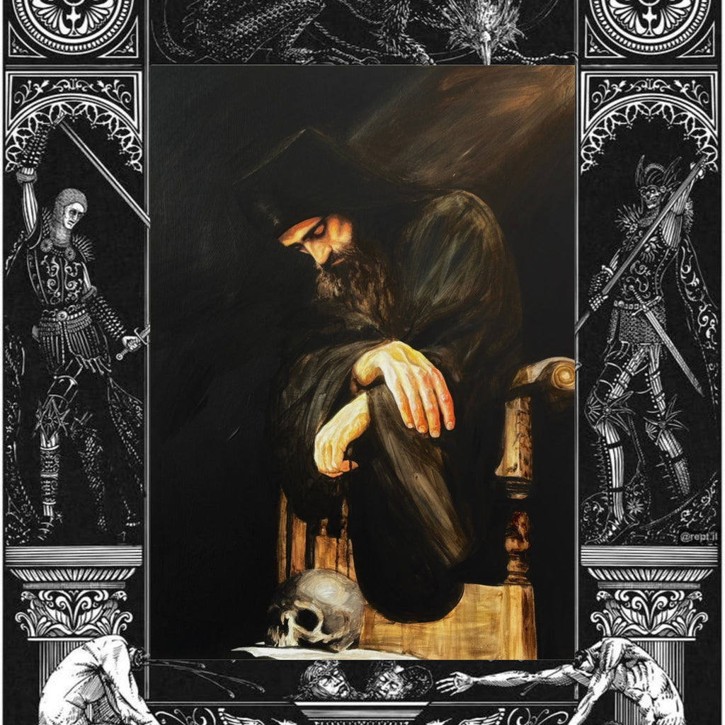 Man's Memento Medieval Fantasy Fine Art Print
