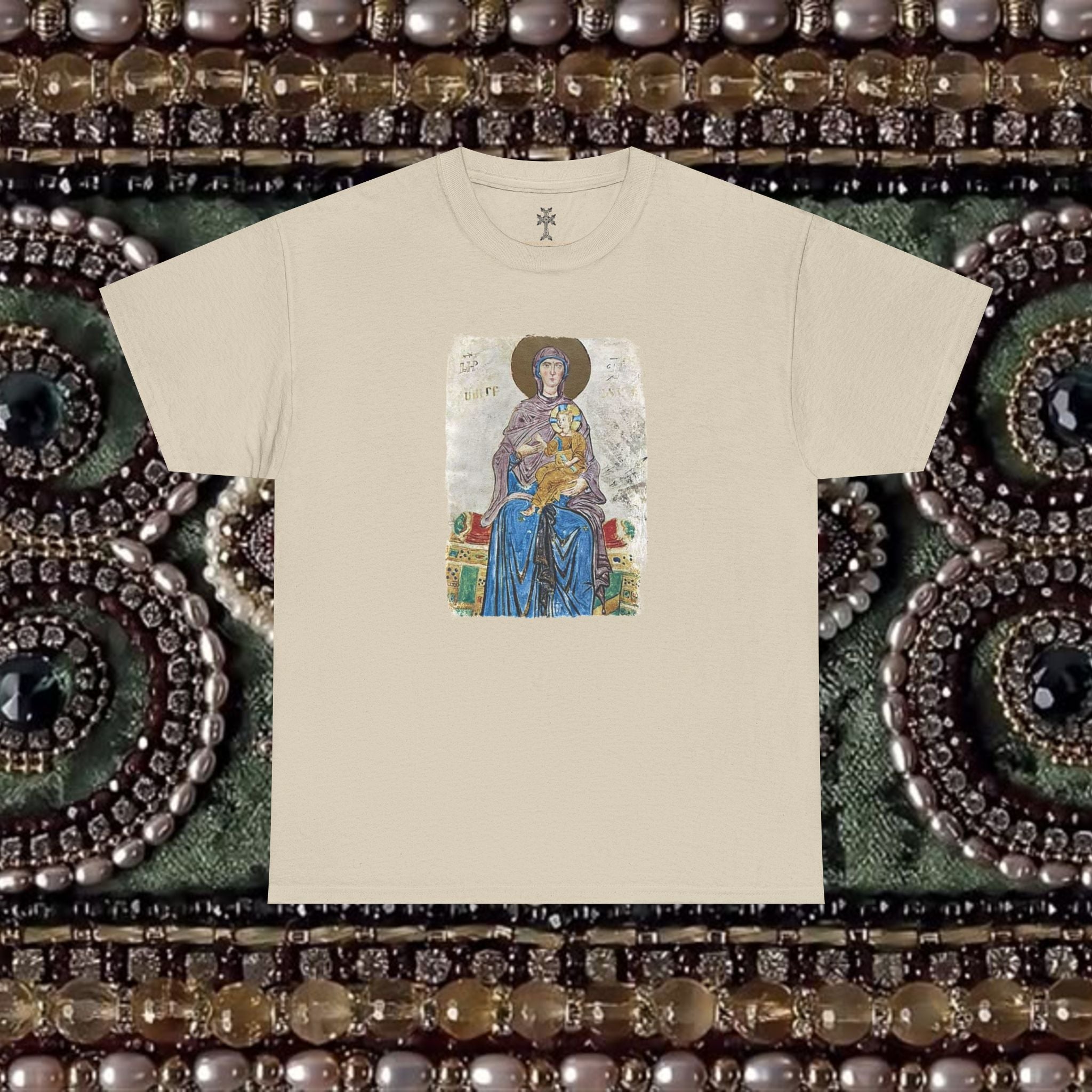 Medieval Armenian Manuscript Art Cotton Graphic T-Shirt