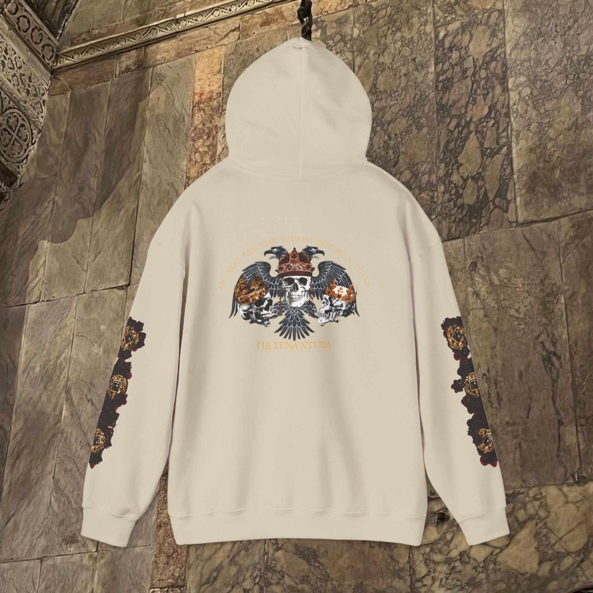 The Kings Fate Byzantine Inspired Graphic Hoodie Back Version