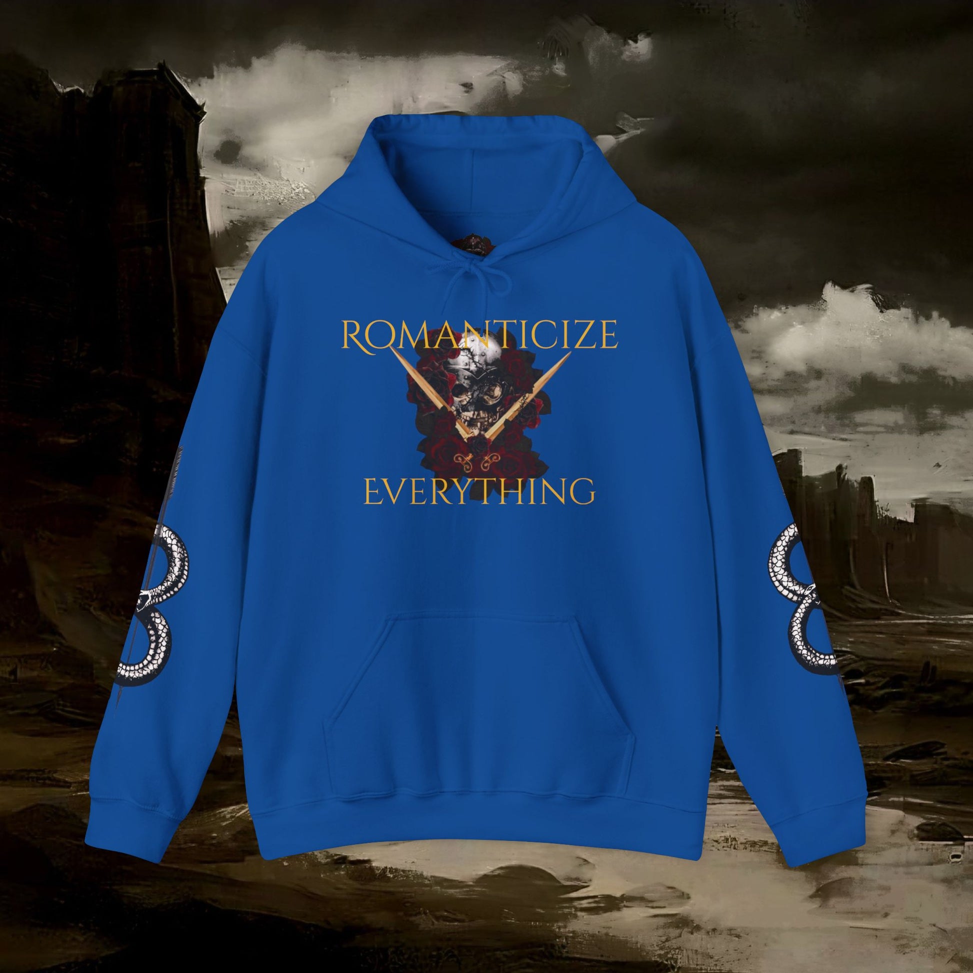 The Barbarian's Fate Medieval Fantasy Inspired Gothic Graphic Hoodie