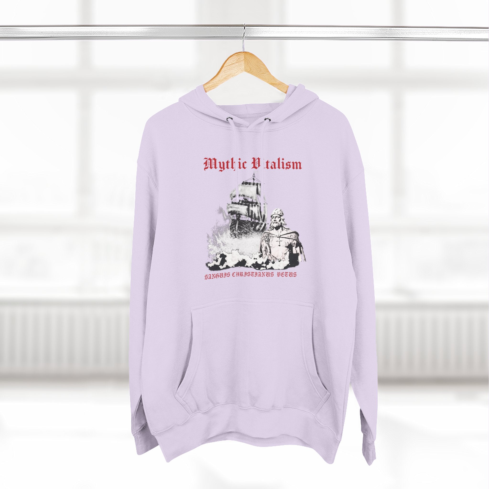 Mythical Vitalism, Sanguis Christianus Vetus Adventure and Exploration Inspired Graphic Fleece Hoodie