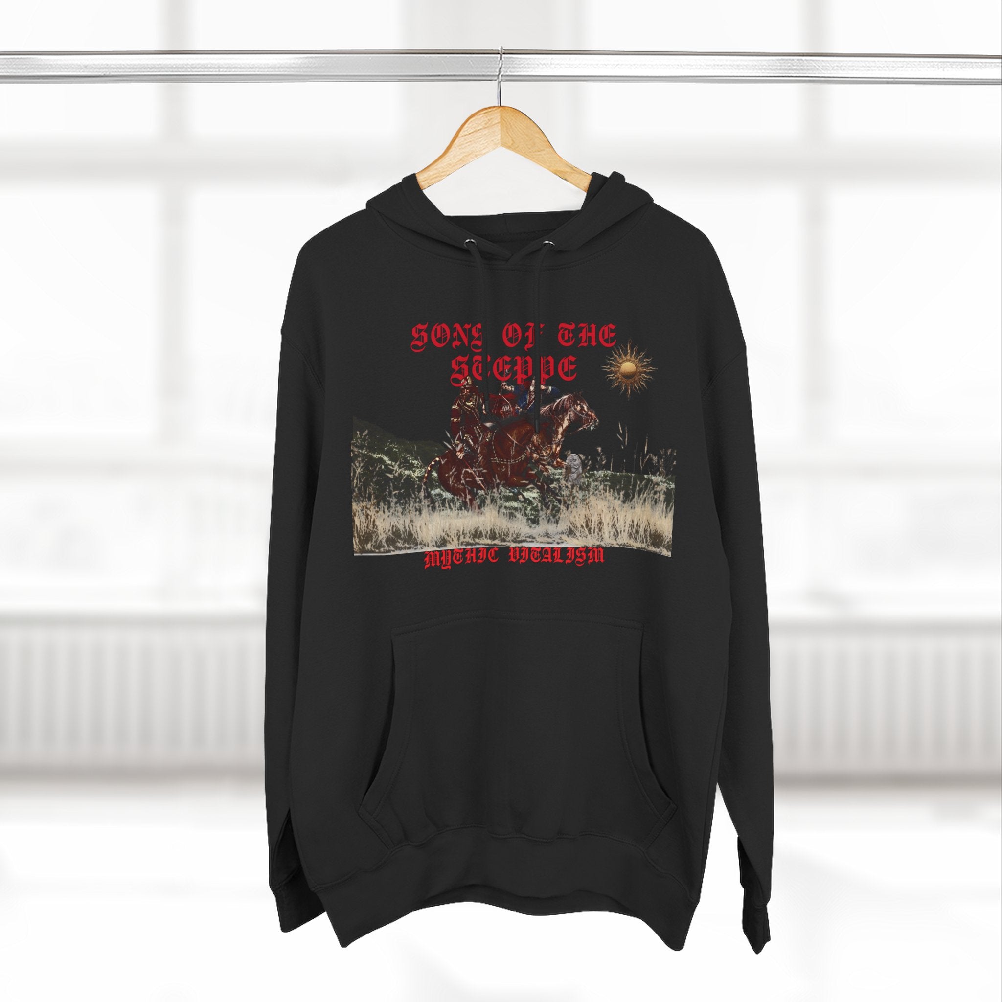 Son of the Steppe Fleece Medieval Graphic Hoodie