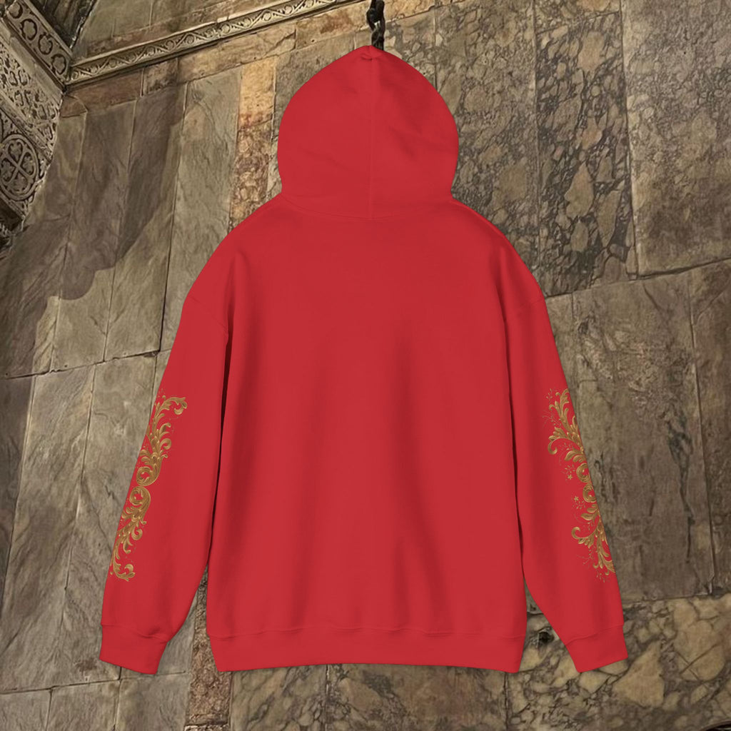 Byzantine Manuscript Art Hoodie - Orthodox Icon Design