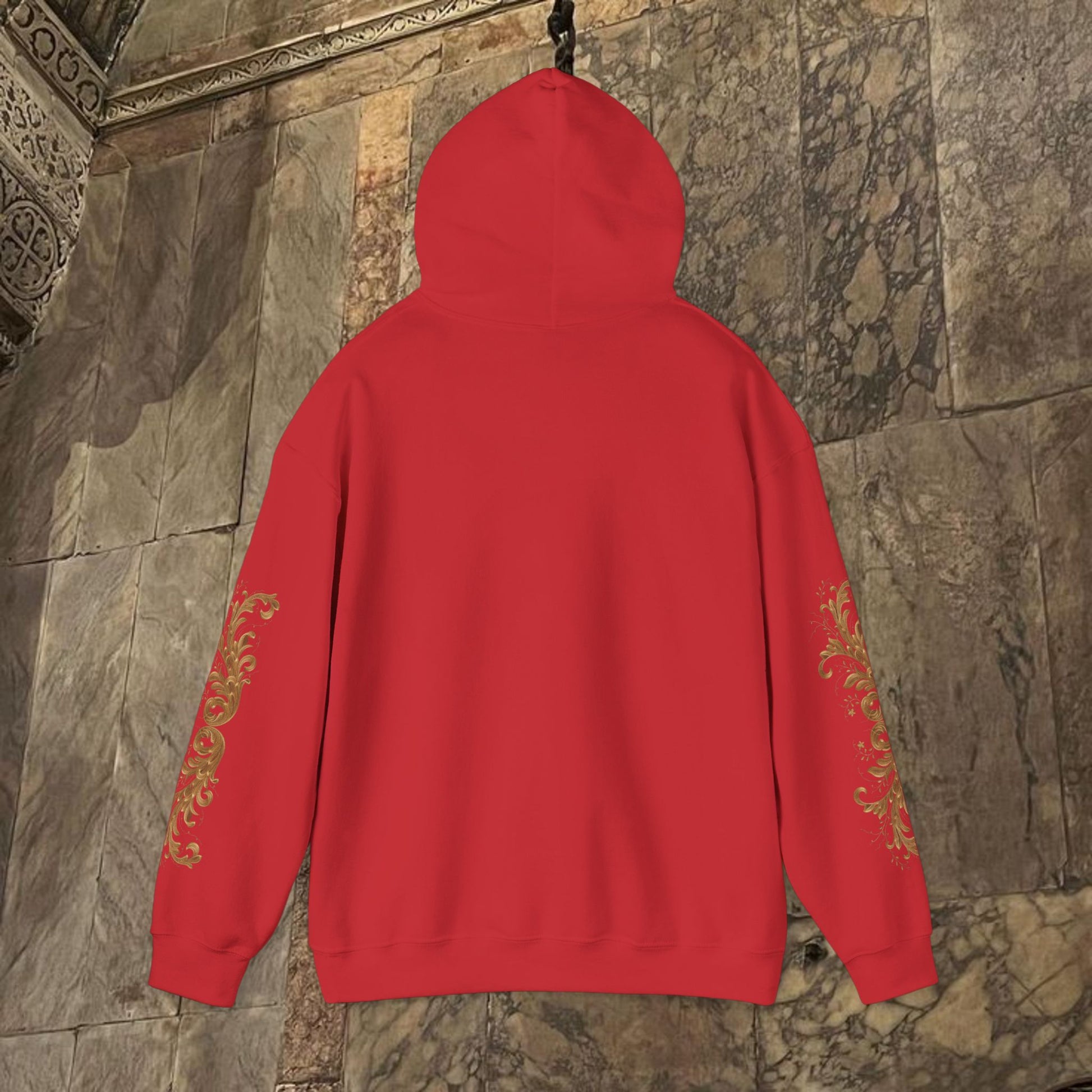 Byzantine Manuscript Art Hoodie - Orthodox Icon Design