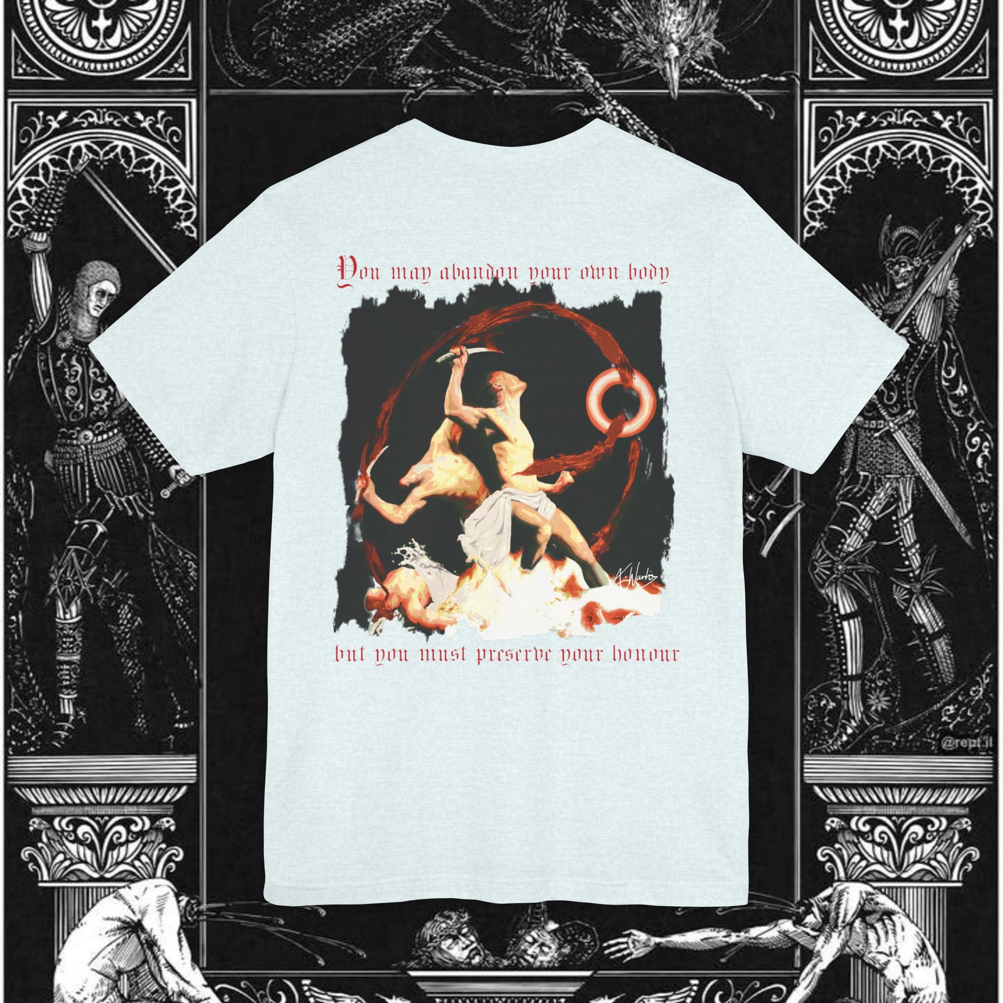 The Samurai's Vengeance Medieval Fantasy Graphic Shirt