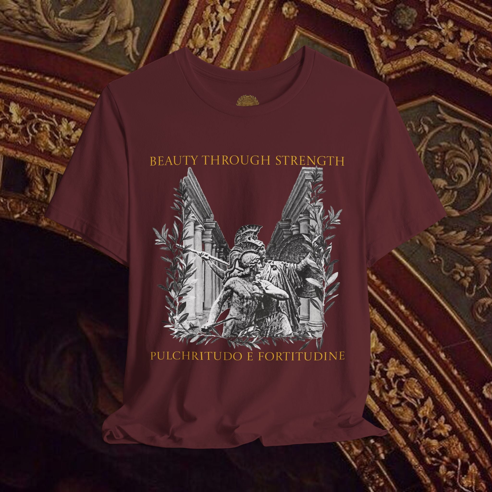 The Goddess's Protection Classically-Inspired Cotton Graphic T Shirt