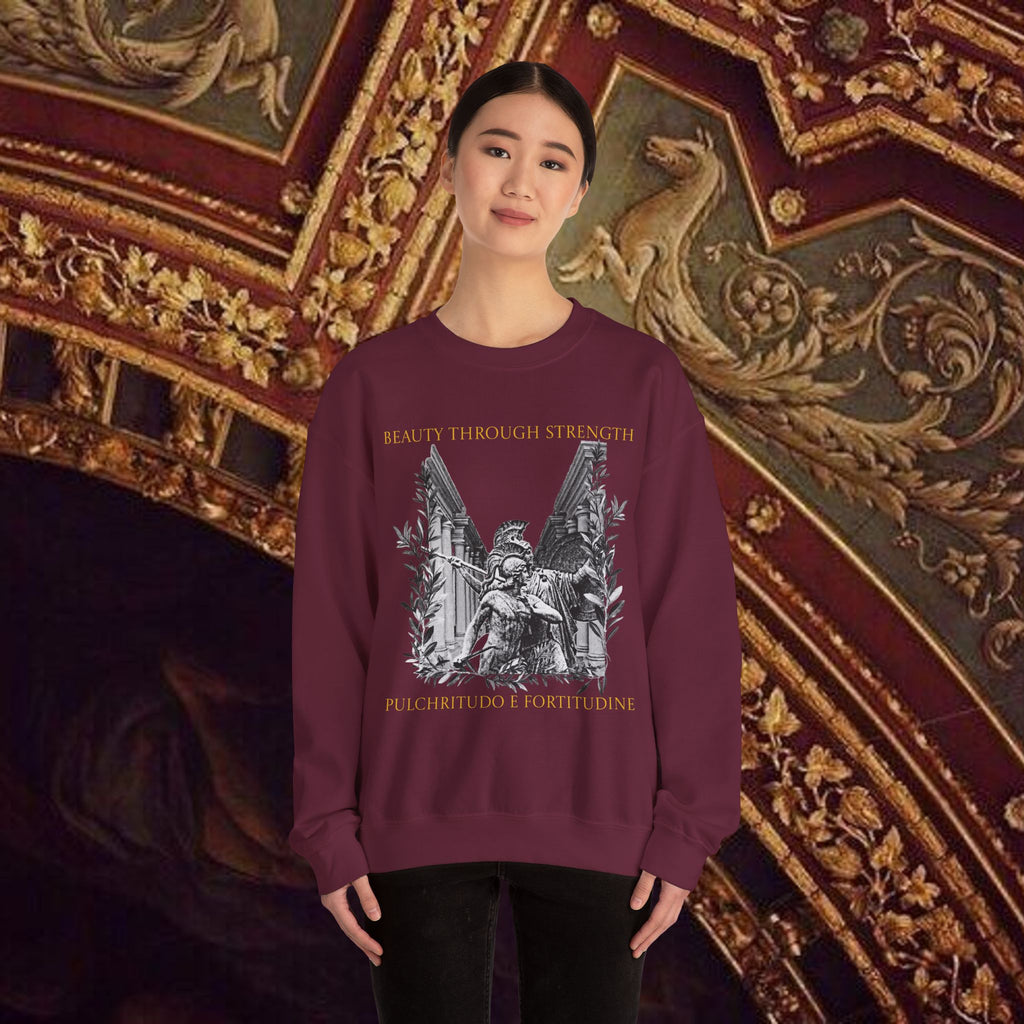The Goddess's Protection Classically-Inspired Cotton Graphic Sweatshirt