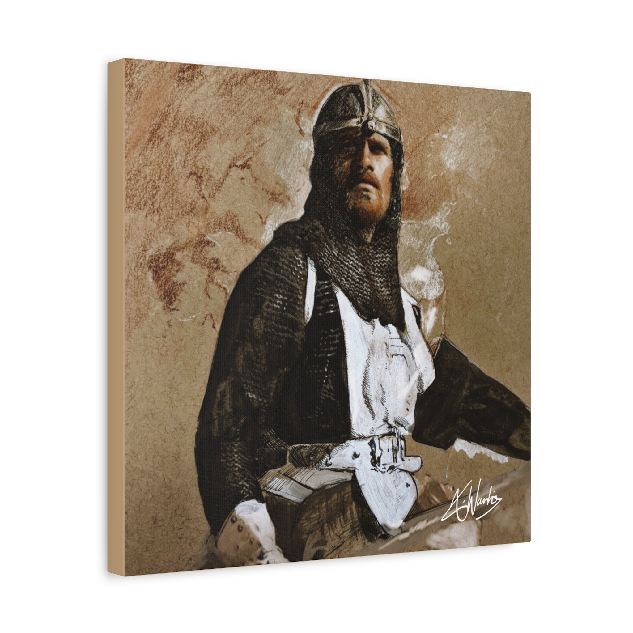 The Knight's Rest Medieval Fantasy Canvas