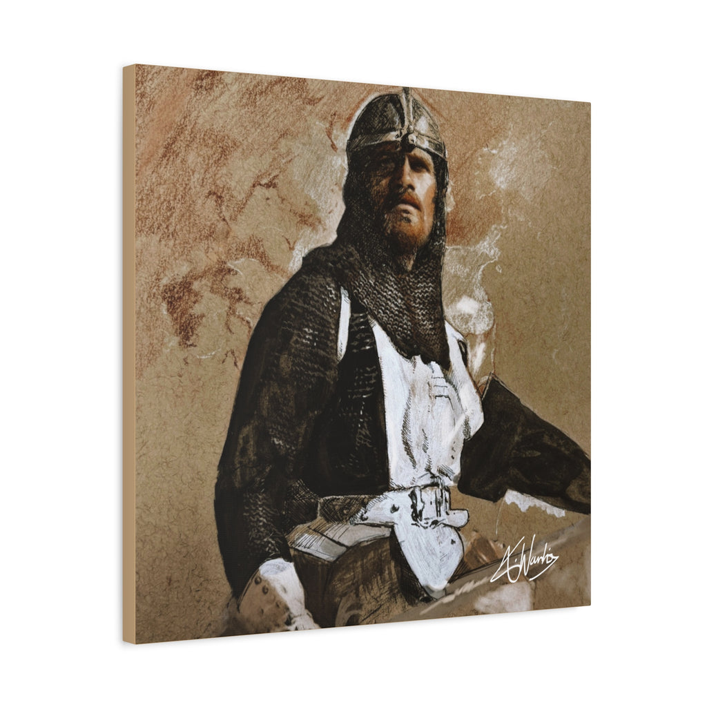 The Knight's Rest Medieval Fantasy Canvas