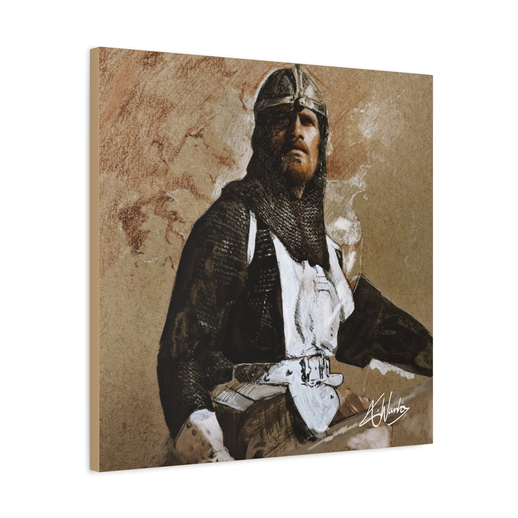 The Knight's Rest Medieval Fantasy Canvas