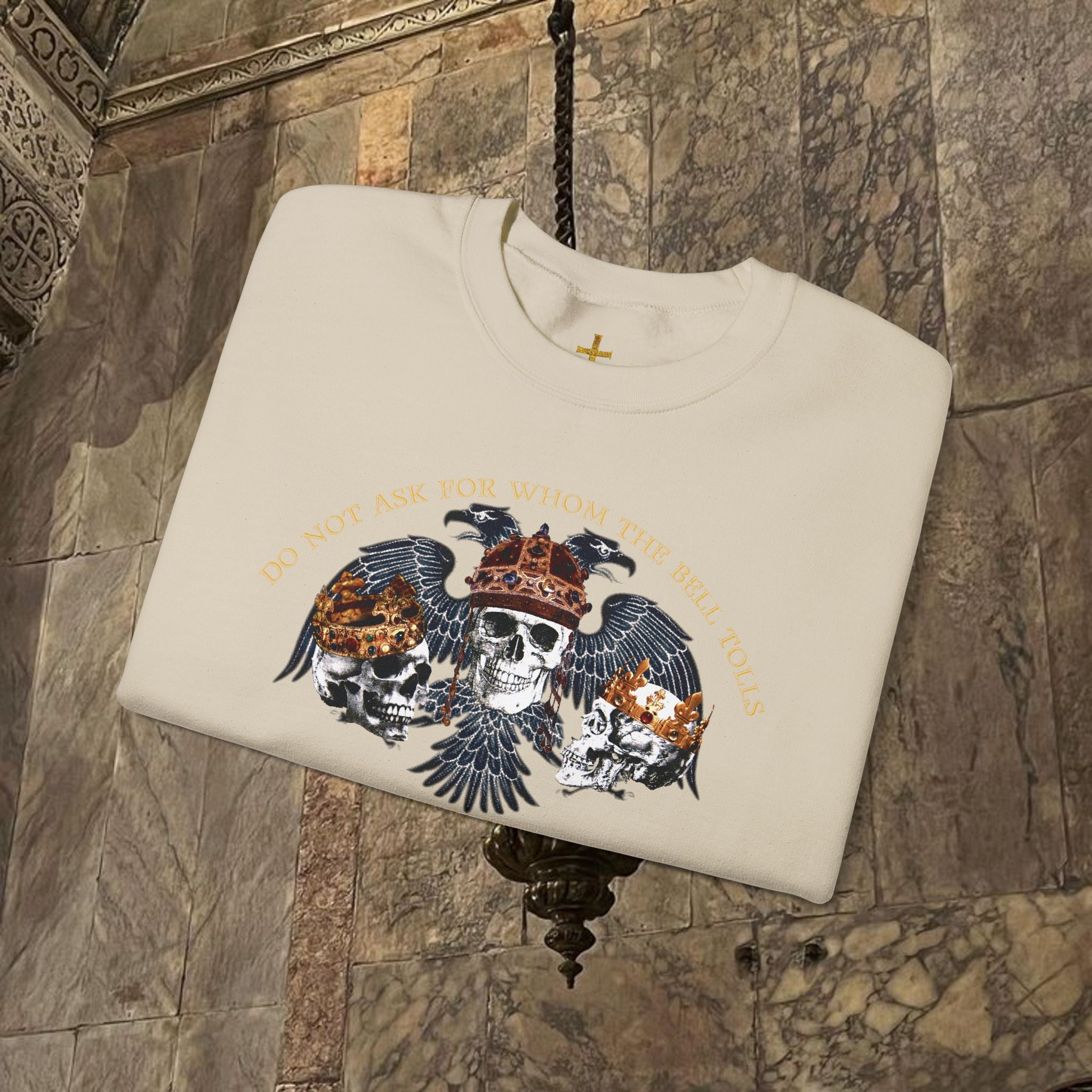 The Kings Fate Byzantine Inspired Graphic Crewneck Sweatshirt