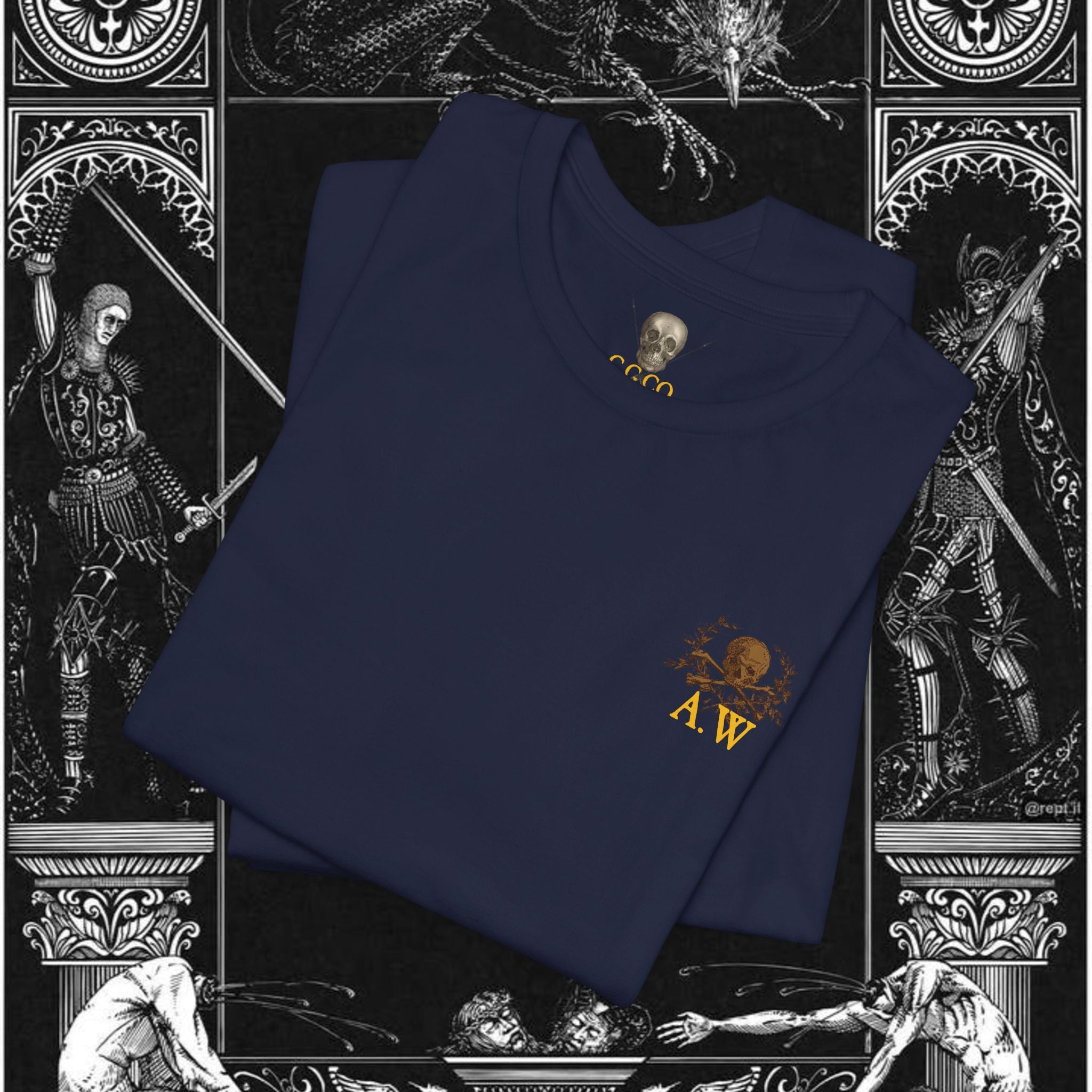 The Samurai's Vengeance Medieval Fantasy Graphic Shirt
