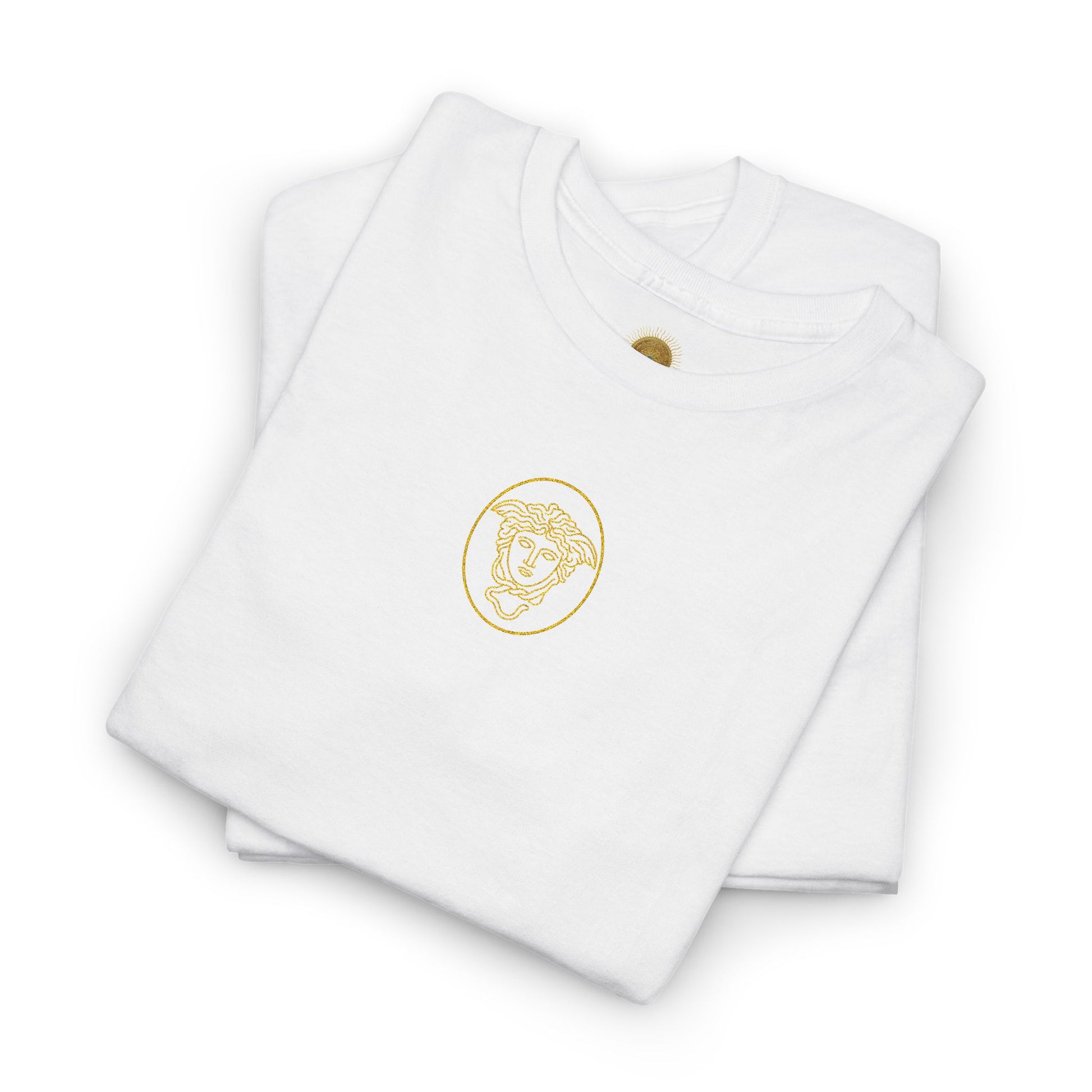Medusa's Head Unisex Heavy Cotton Tee, Colorful Graphic Tee