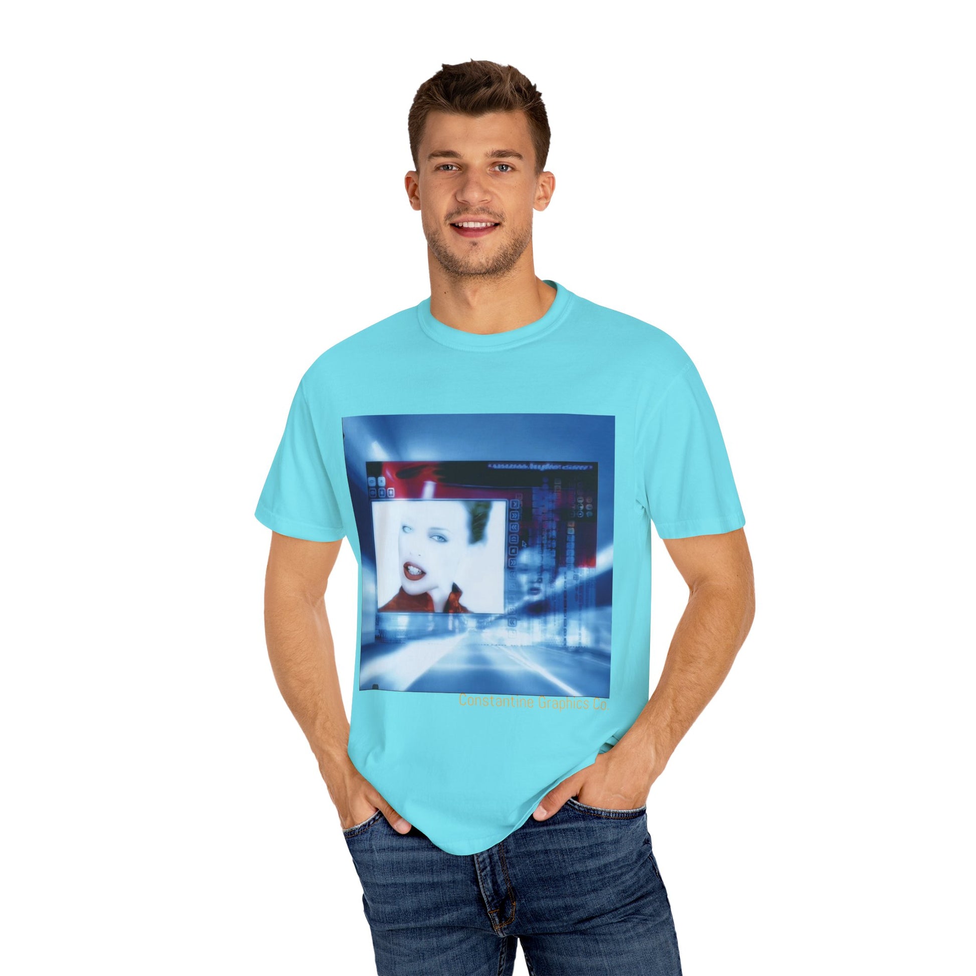 Digital Pop up Cyber Y2k Graphic TShirt