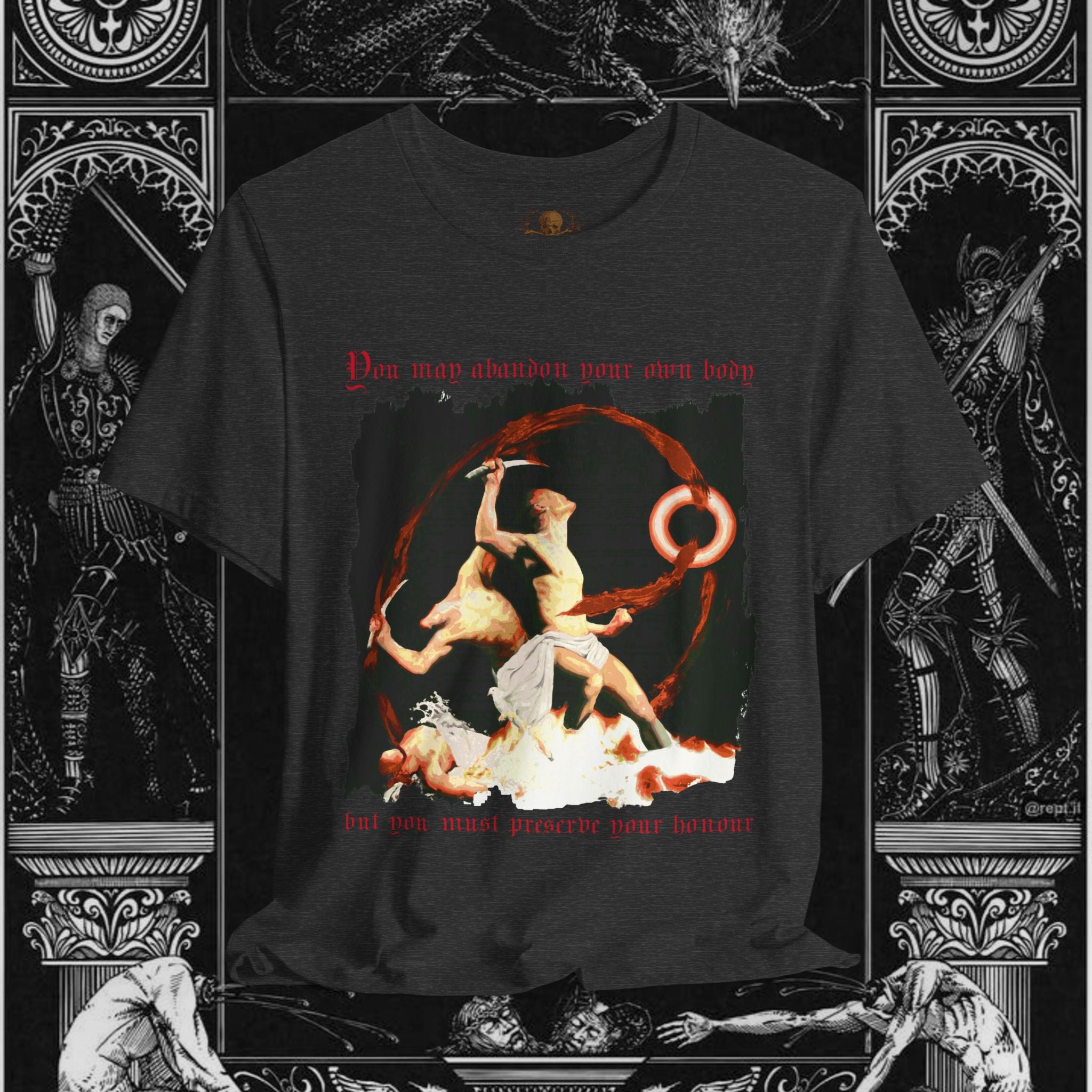 The Samurai's Vengeance Medieval Fantasy Graphic Shirt