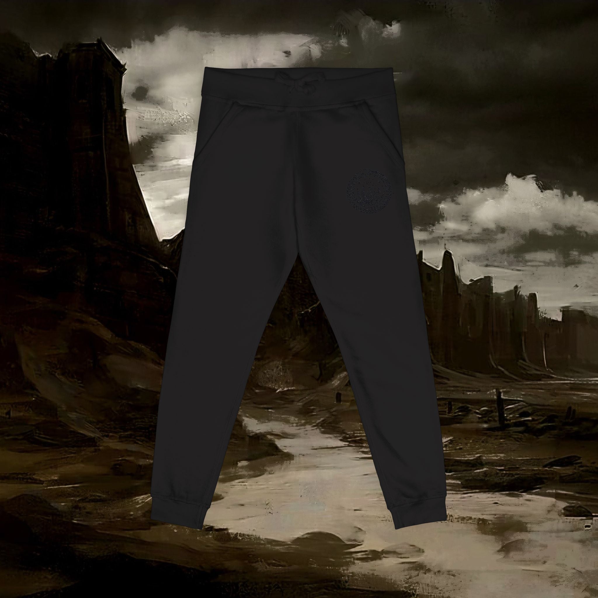 Unisex Fleece Sweatpants ( Esoteric Embroidery)