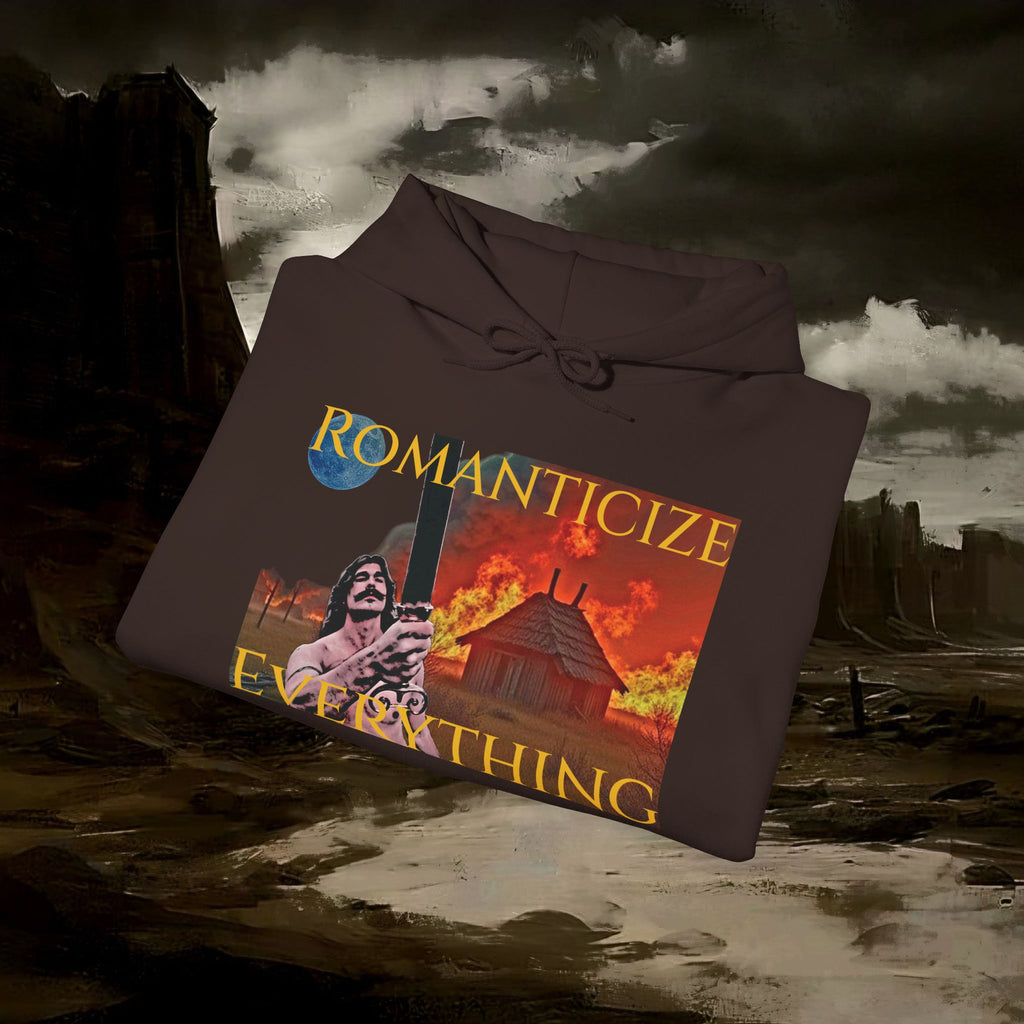 The Barbarian's Mirror Graphic Early Medieval Fantasy Inspired Hoodie