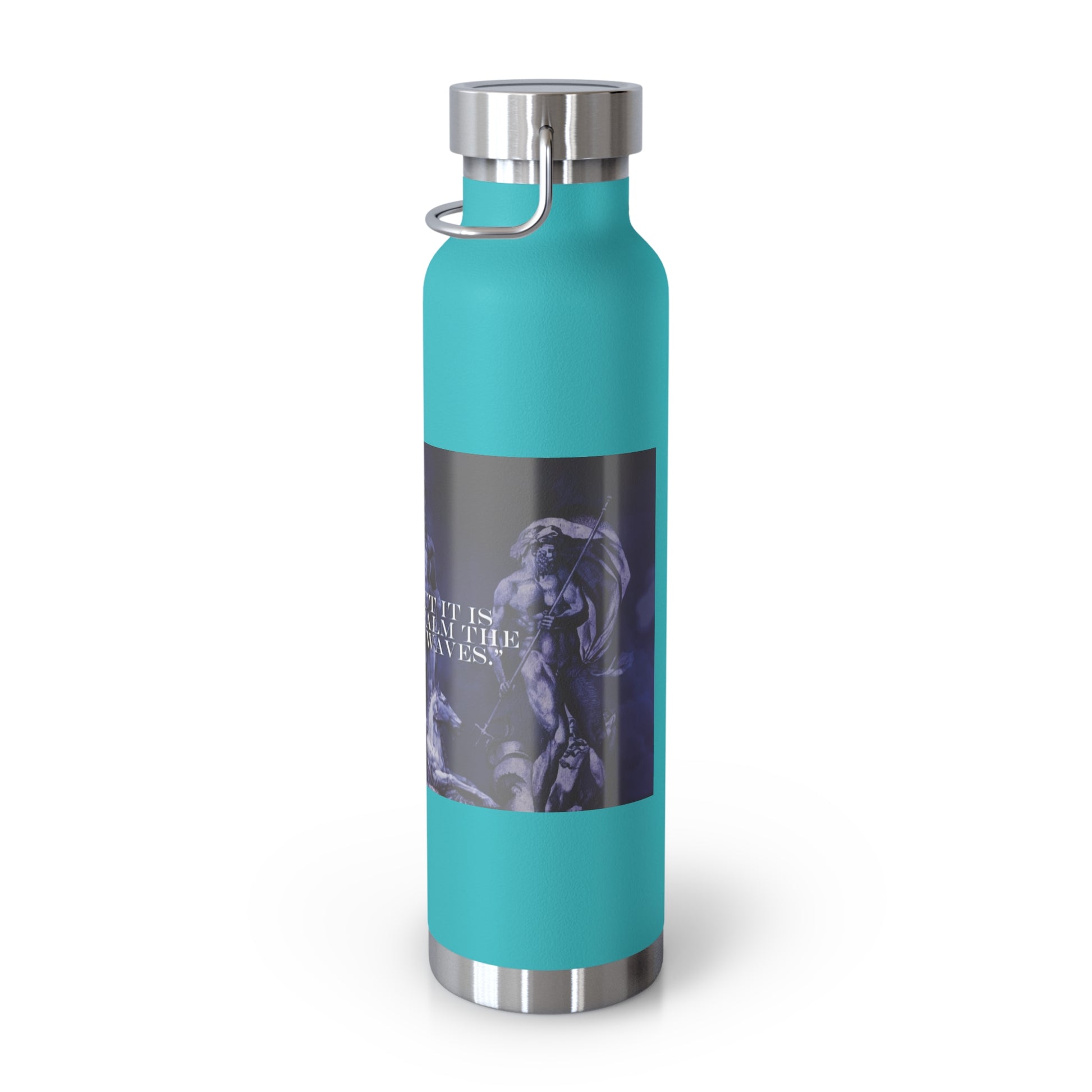 Neptune waterbottle Stylish Insulated Water Bottle for Outdoor Adventures, Motivational Fitness Water Bottle, Copper Vacuum Flask for Gym, Travel and Beach