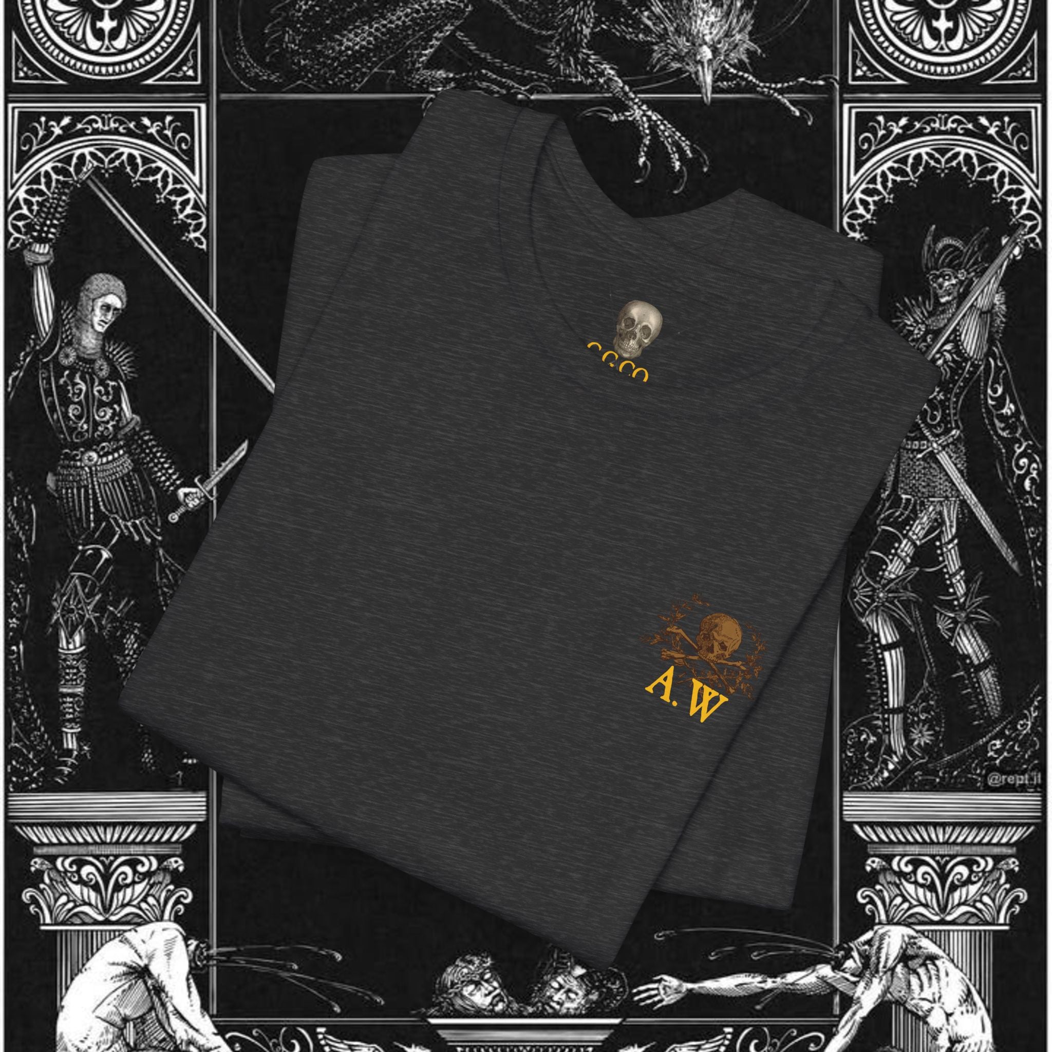 The Samurai's Vengeance Medieval Fantasy Graphic Shirt
