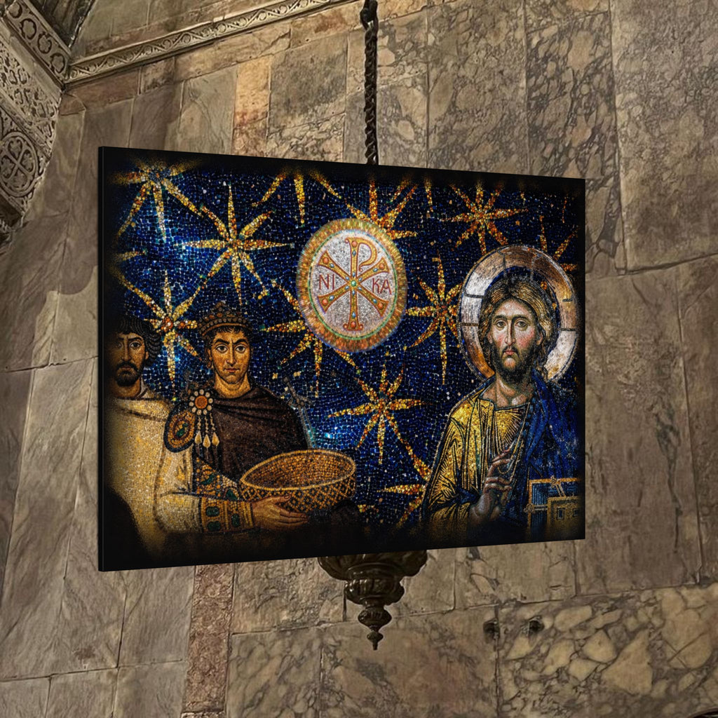Justinian's Glory Byzantine Late Roman Inspired Matte Canvas, Stretched, (Multi-Size)