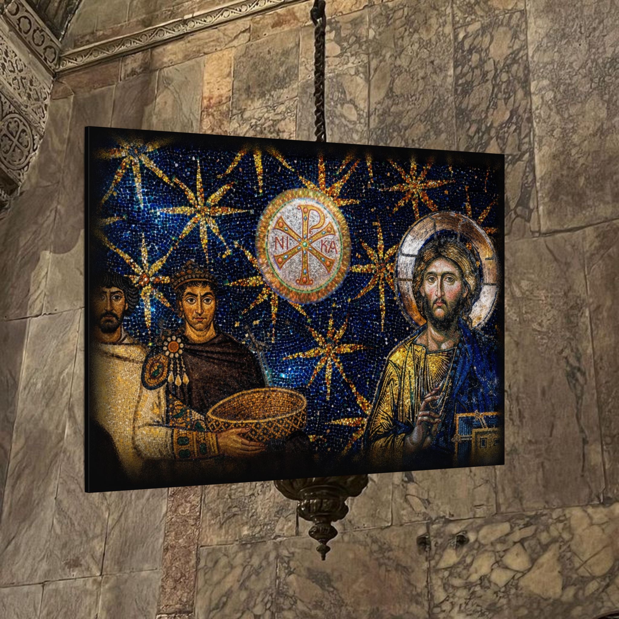Justinian's Glory Byzantine Late Roman Inspired Matte Canvas, Stretched, (Multi-Size)