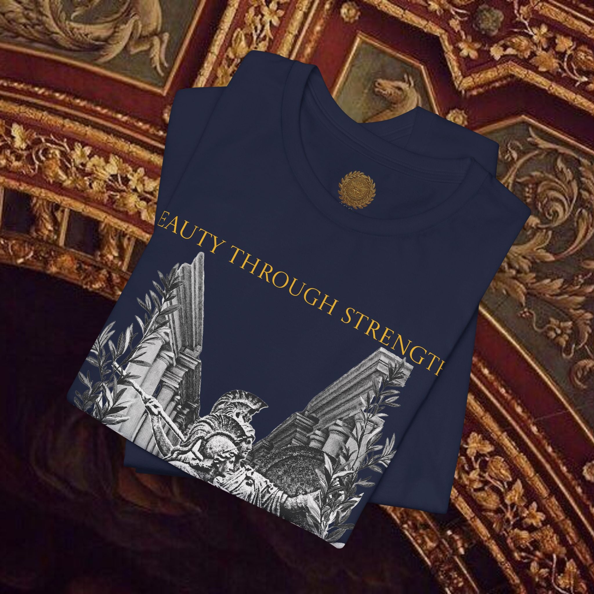The Goddess's Protection Classically-Inspired Cotton Graphic T Shirt