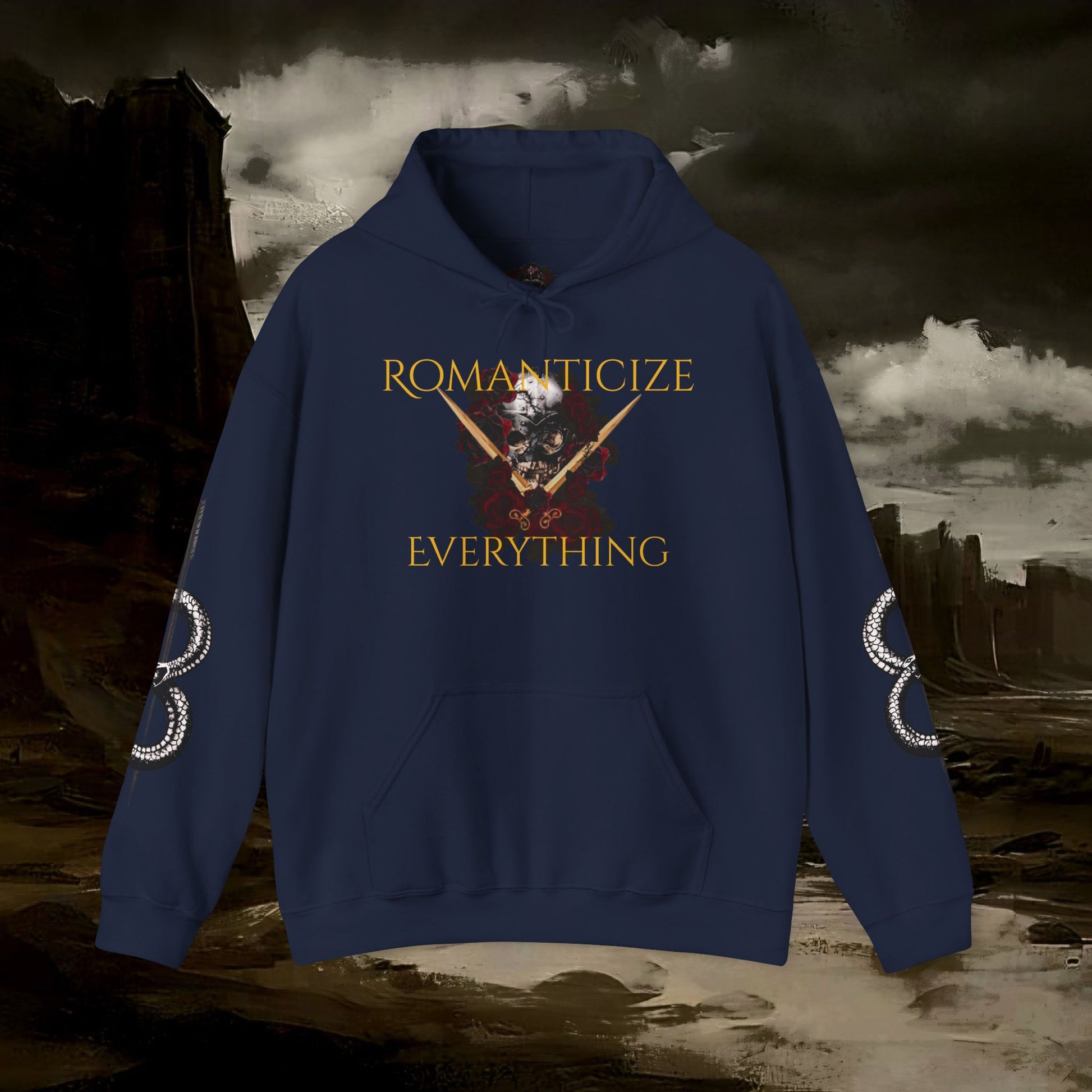 The Barbarian's Fate Medieval Fantasy Inspired Gothic Graphic Hoodie