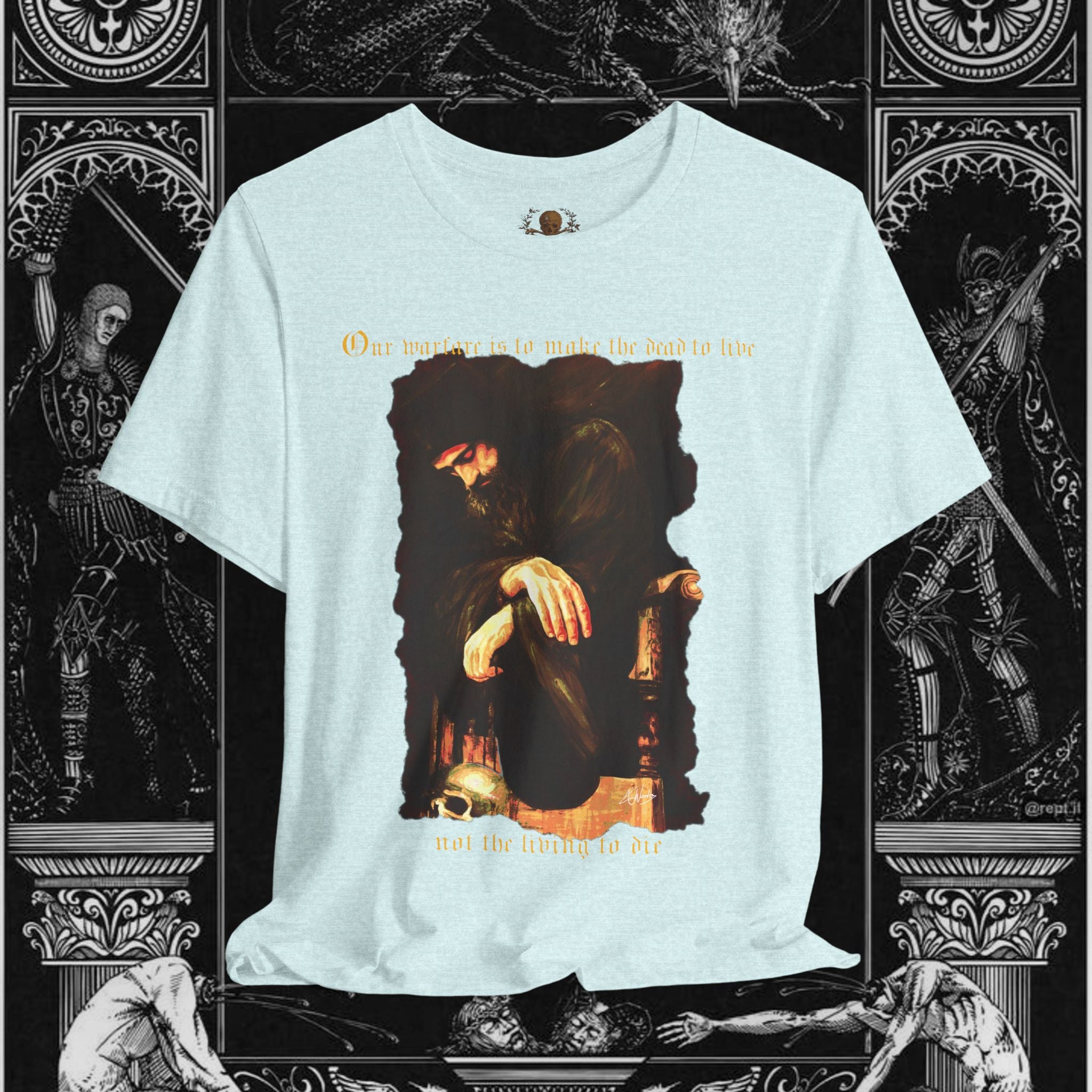 Man's Memento Medieval Fantasy Graphic T Shirt