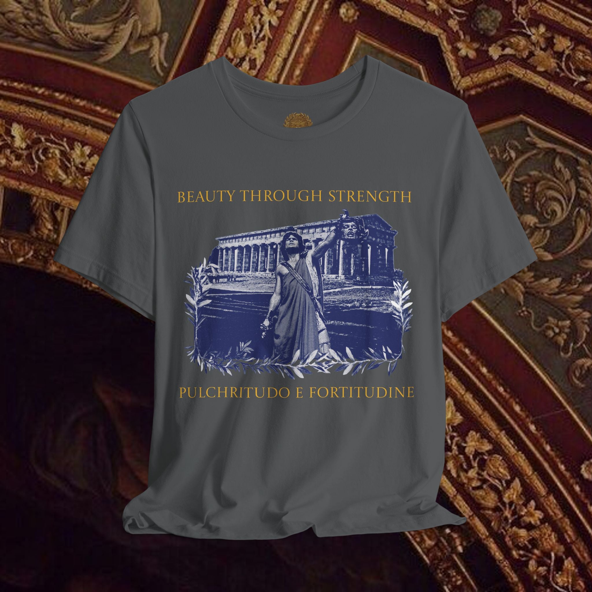 The Hero's Victory Classically-Themed Cotton Graphic T Shirt